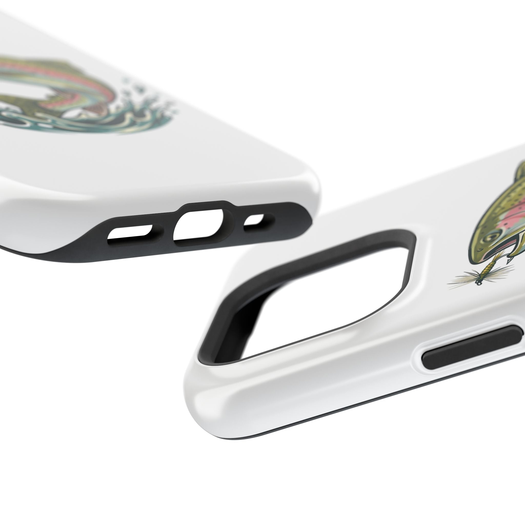 Fishing Rainbow Trout Phone Case – Magnetic Impact-Resistant Cover