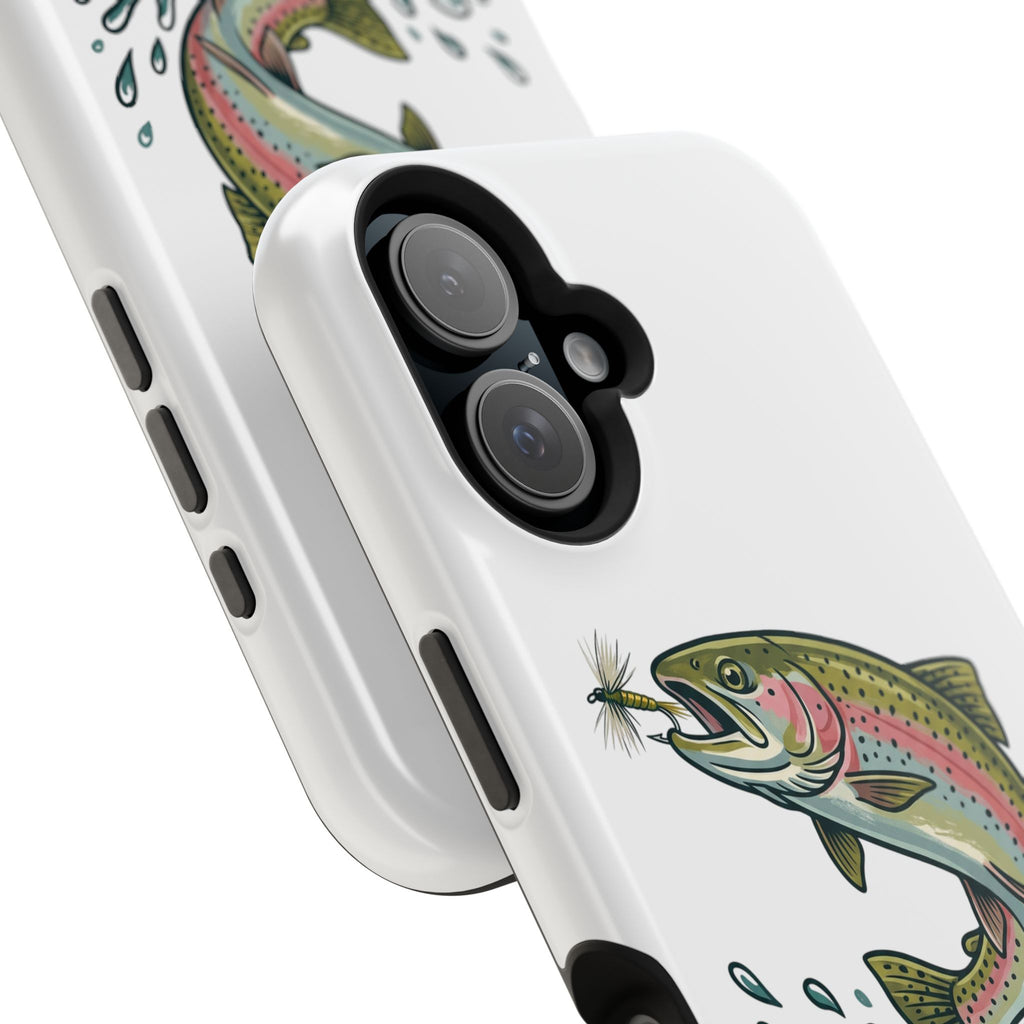 Fishing Rainbow Trout Phone Case – Magnetic Impact-Resistant Cover