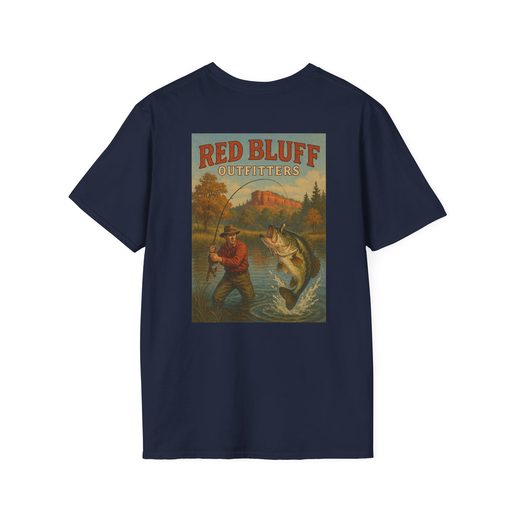 Red Bluff Outfitters Patch T‑Shirt — Retro Outdoor Logo Tee