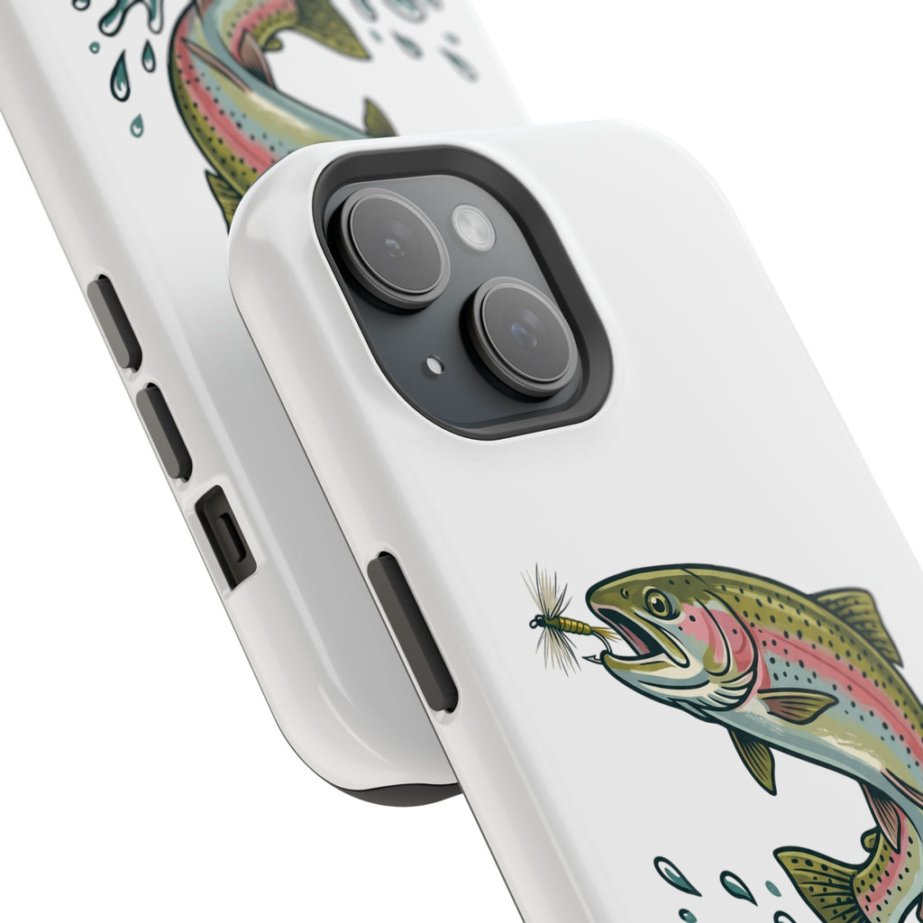 Fishing Rainbow Trout Phone Case – Magnetic Impact-Resistant Cover