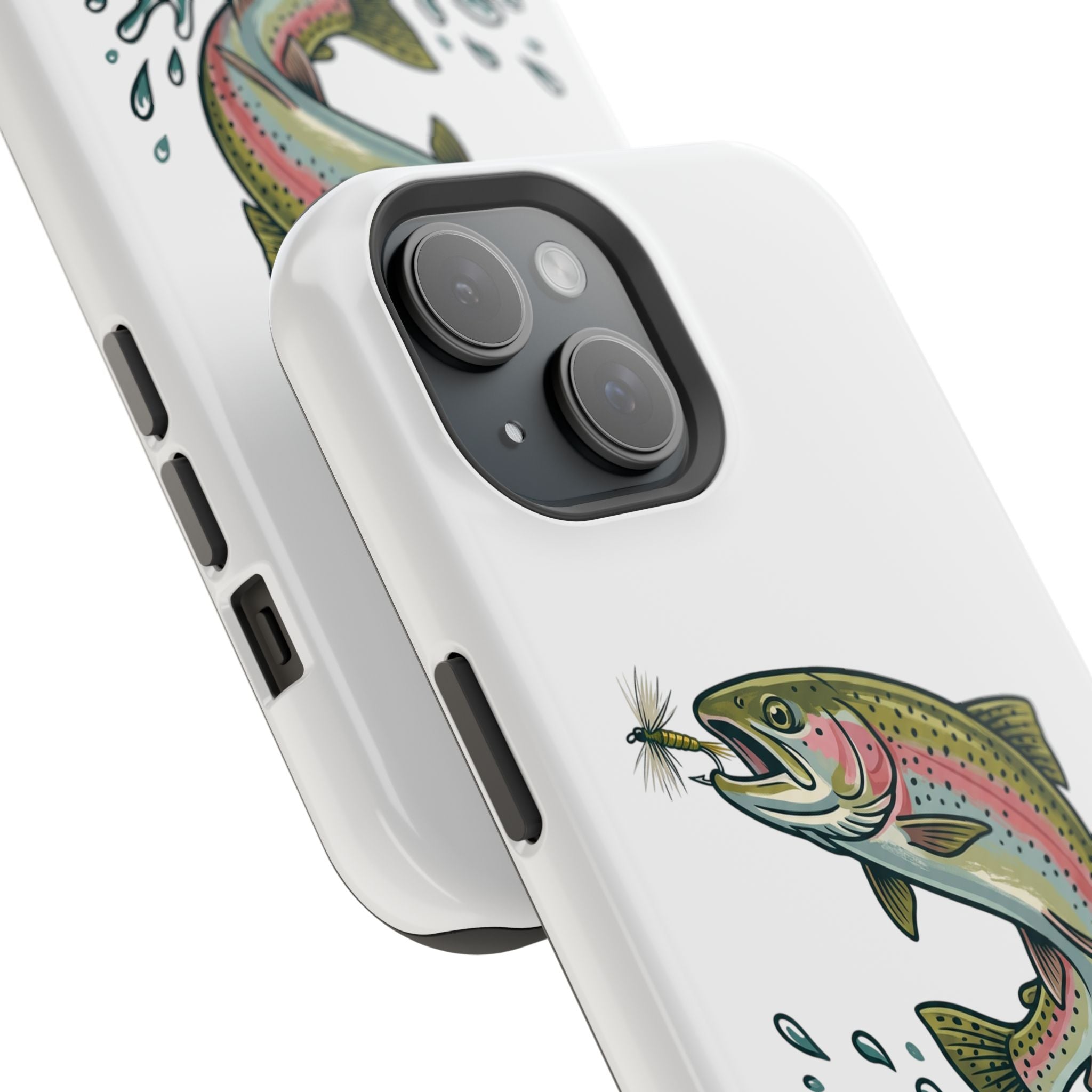 Fishing Rainbow Trout Phone Case – Magnetic Impact-Resistant Cover