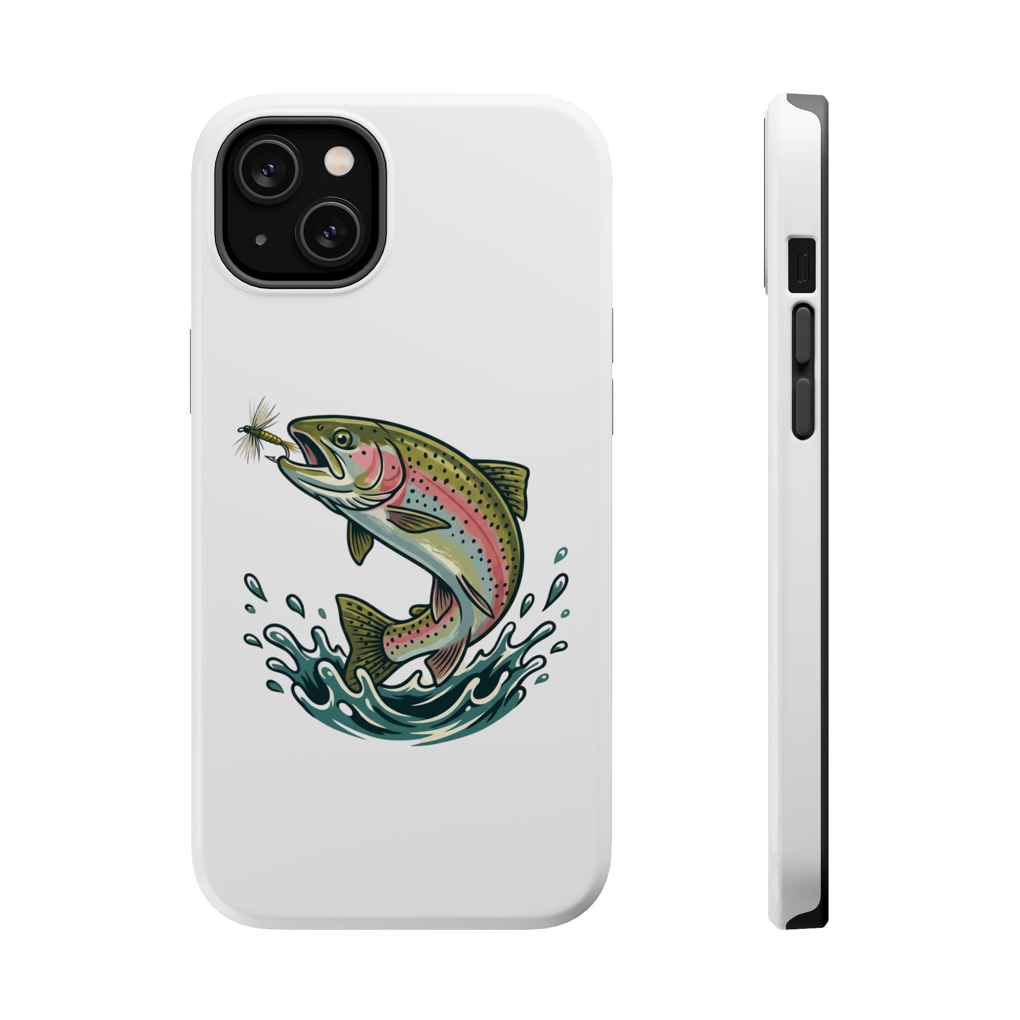 Fishing Rainbow Trout Phone Case – Magnetic Impact-Resistant Cover
