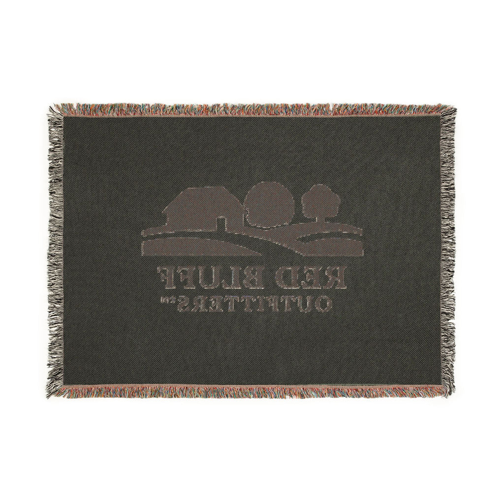 Woven Blanket — Red Bluff Outfitters Farm Logo Throw