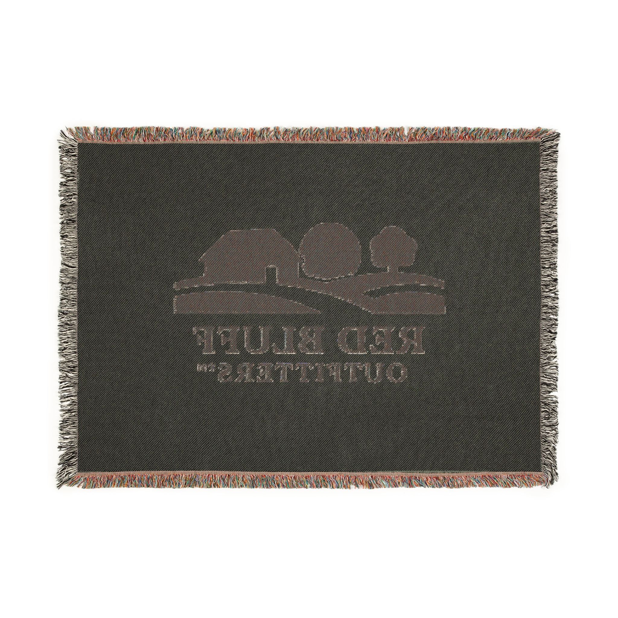 Woven Blanket — Red Bluff Outfitters Farm Logo Throw