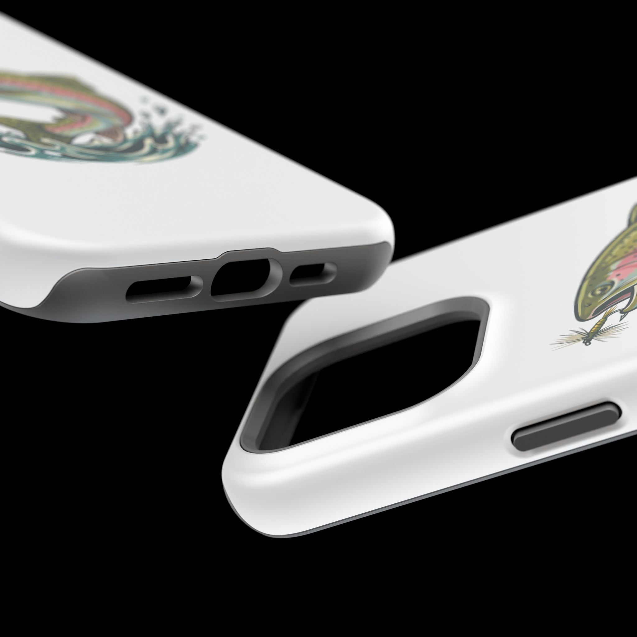Fishing Rainbow Trout Phone Case – Magnetic Impact-Resistant Cover