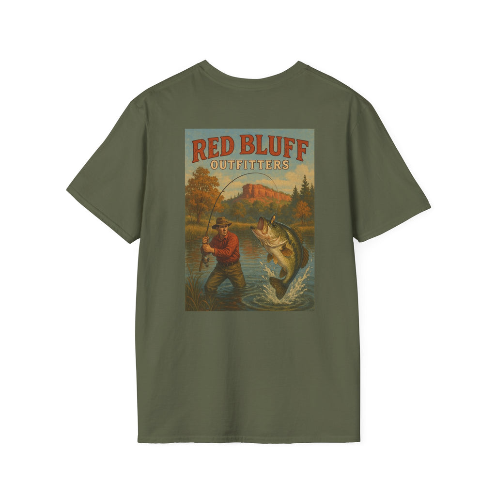 Red Bluff Outfitters Patch T‑Shirt — Retro Outdoor Logo Tee