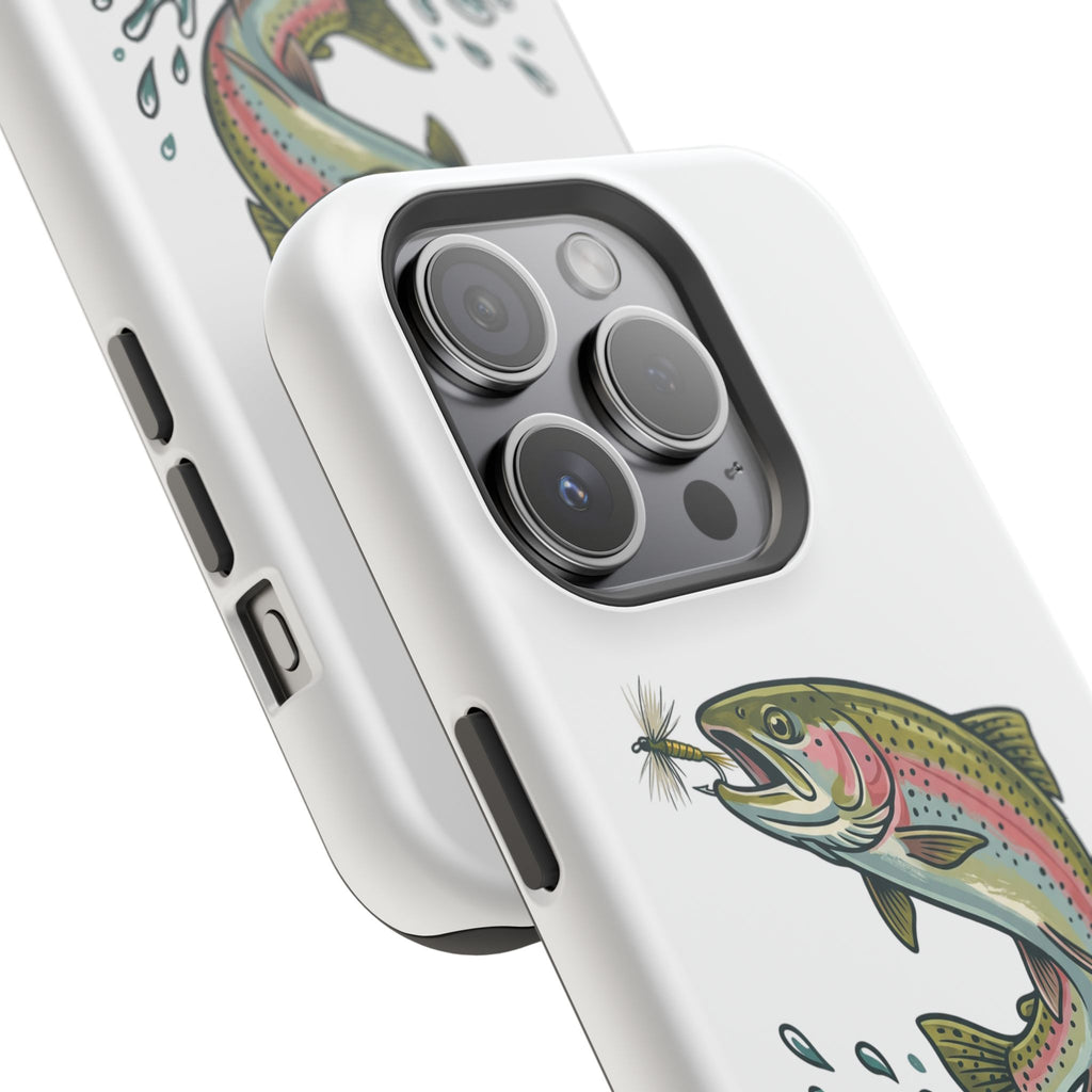 Fishing Rainbow Trout Phone Case – Magnetic Impact-Resistant Cover