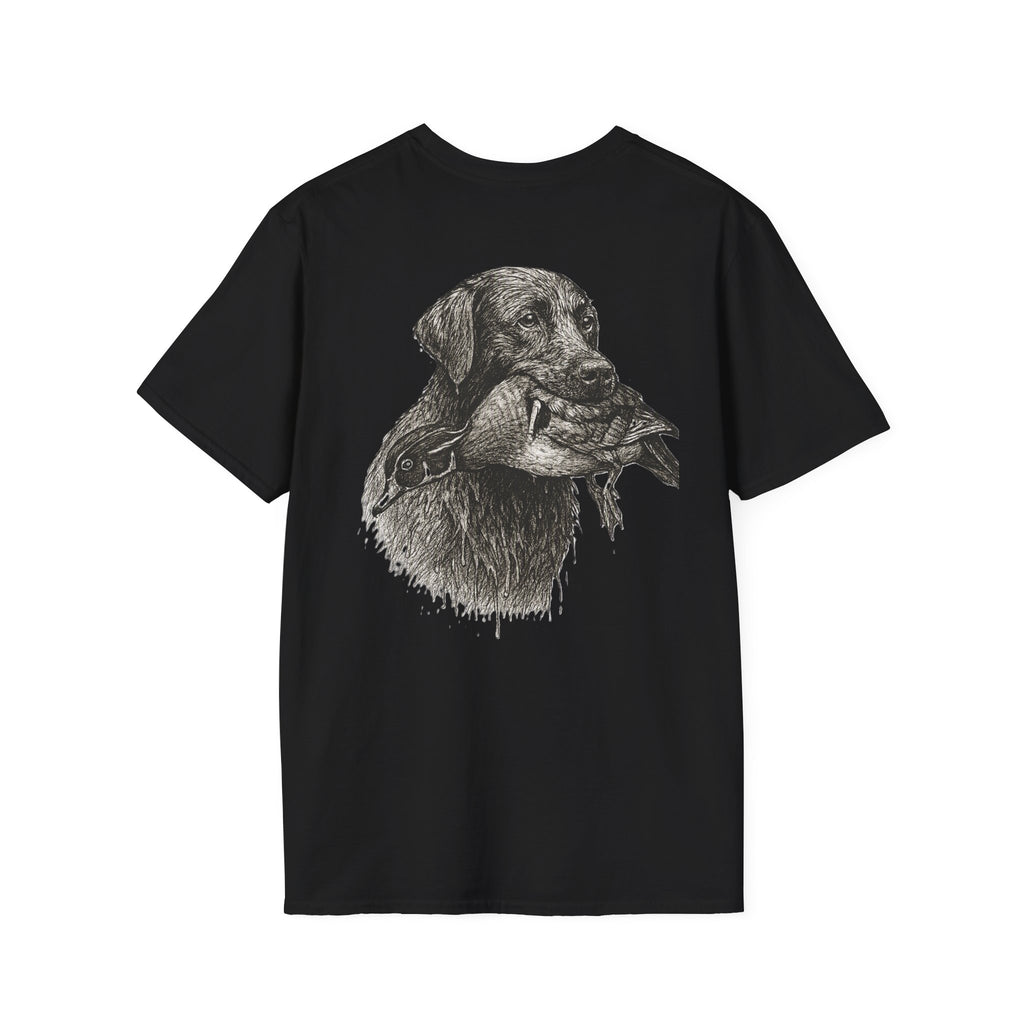 Lab Holding Wood Duck Tee