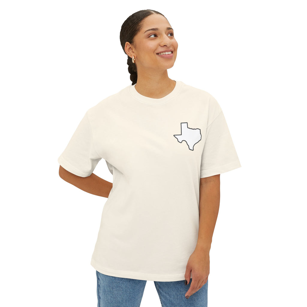 Longhorn Skull Texas Tee — Western Cowboy Oversized Boxy Shirt