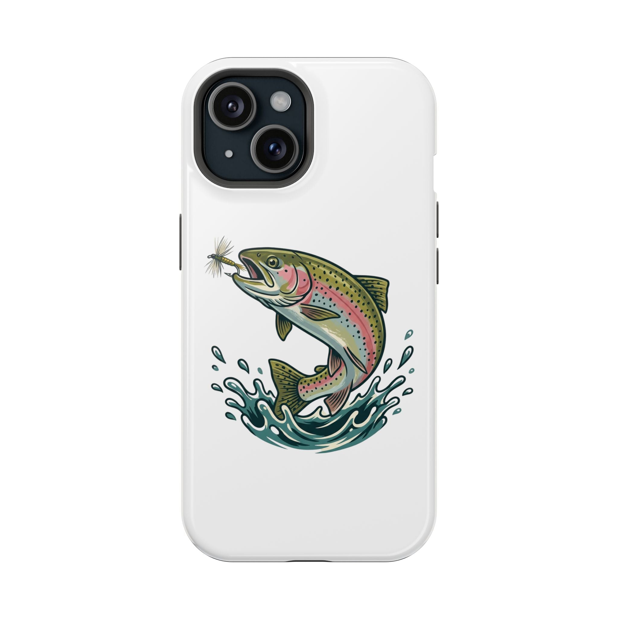 Fishing Rainbow Trout Phone Case – Magnetic Impact-Resistant Cover