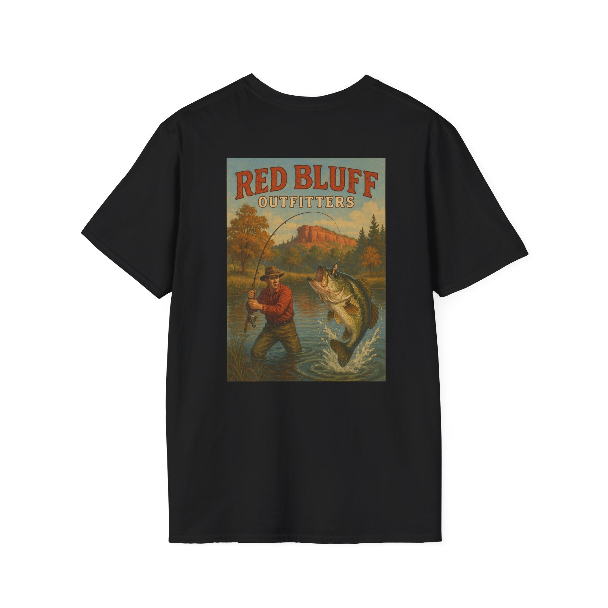 Red Bluff Outfitters Patch T‑Shirt — Retro Outdoor Logo Tee