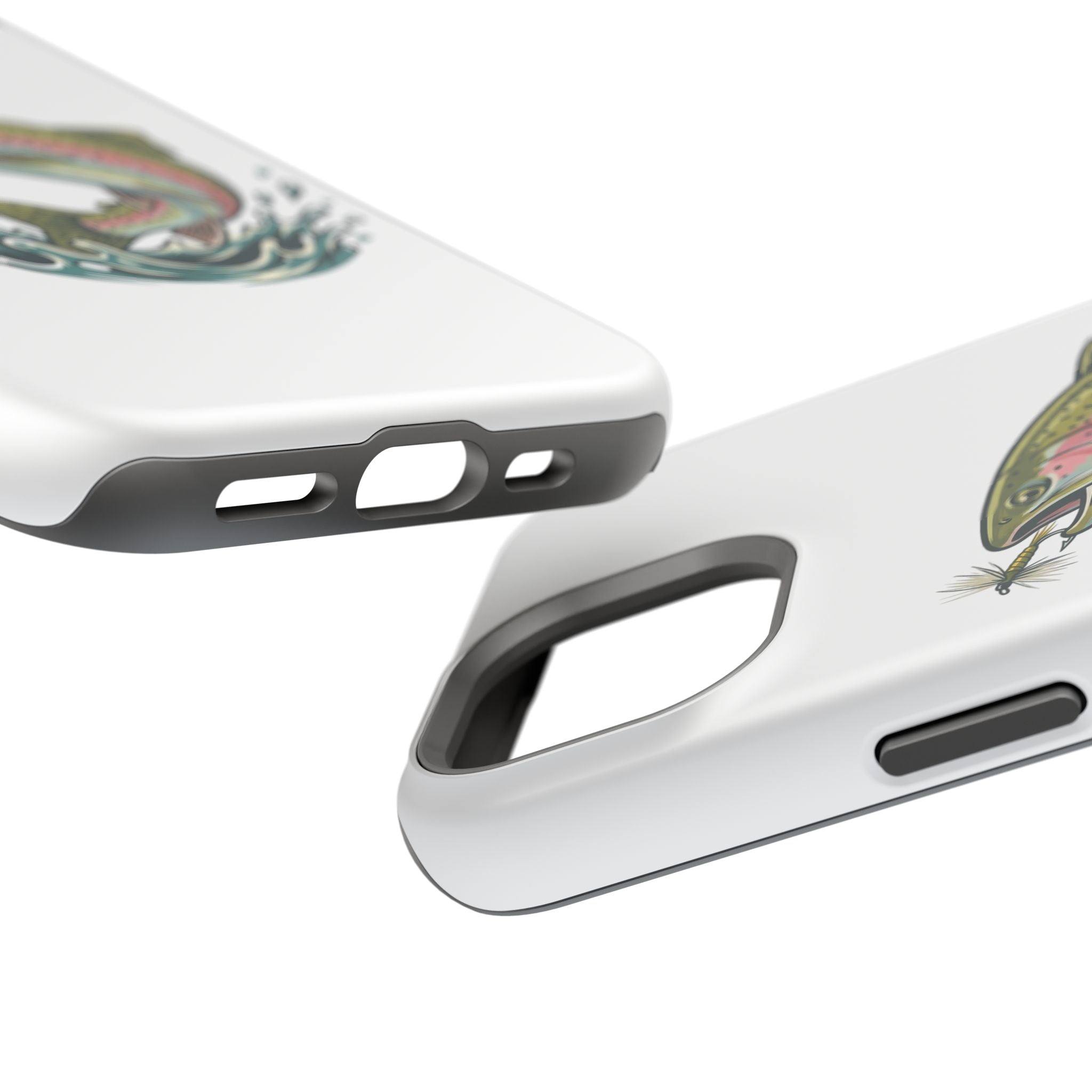 Fishing Rainbow Trout Phone Case – Magnetic Impact-Resistant Cover