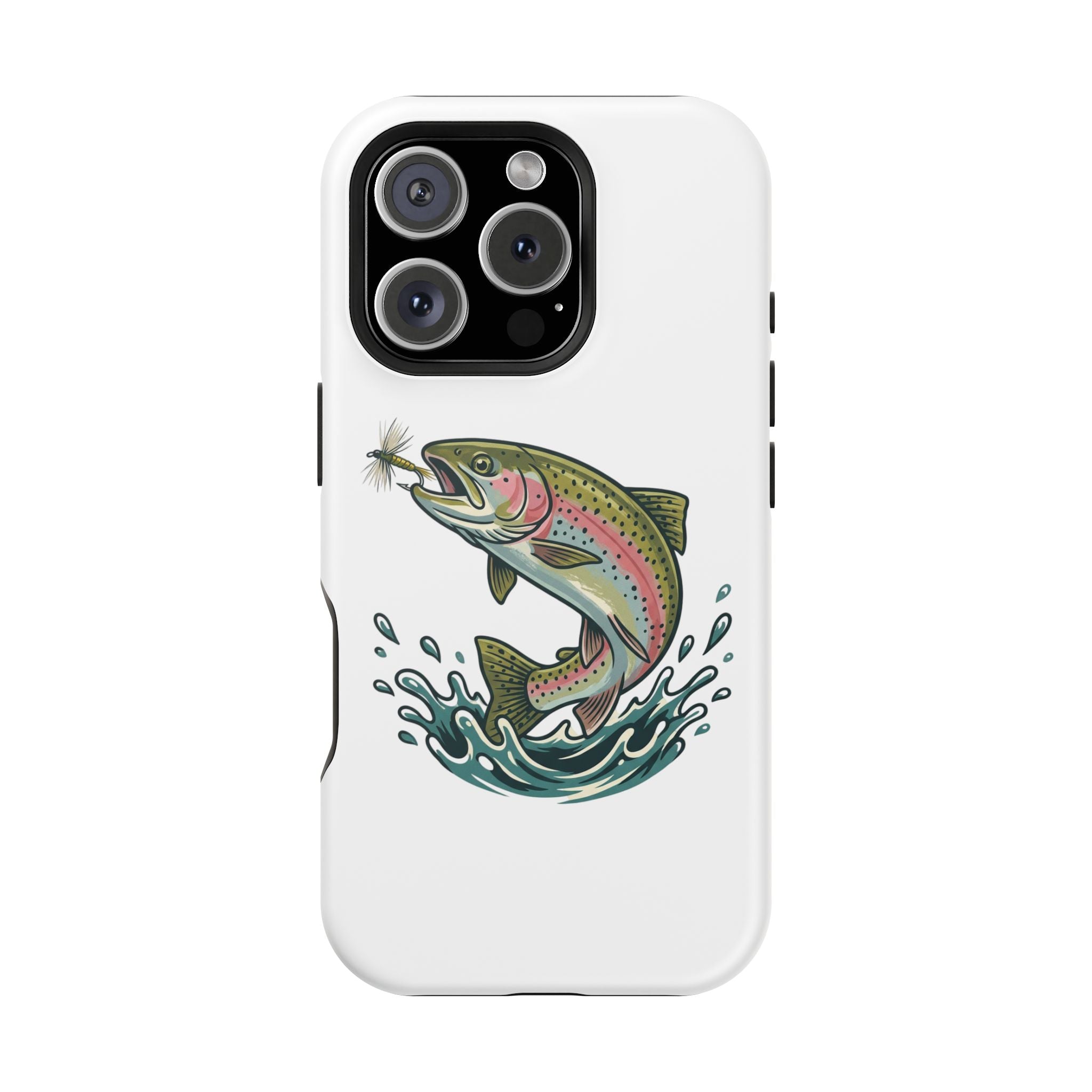 Fishing Rainbow Trout Phone Case – Magnetic Impact-Resistant Cover