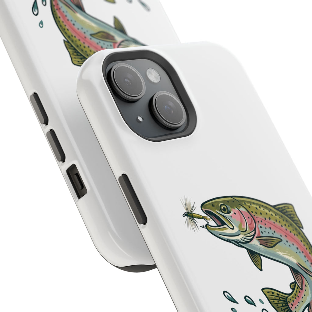 Fishing Rainbow Trout Phone Case – Magnetic Impact-Resistant Cover