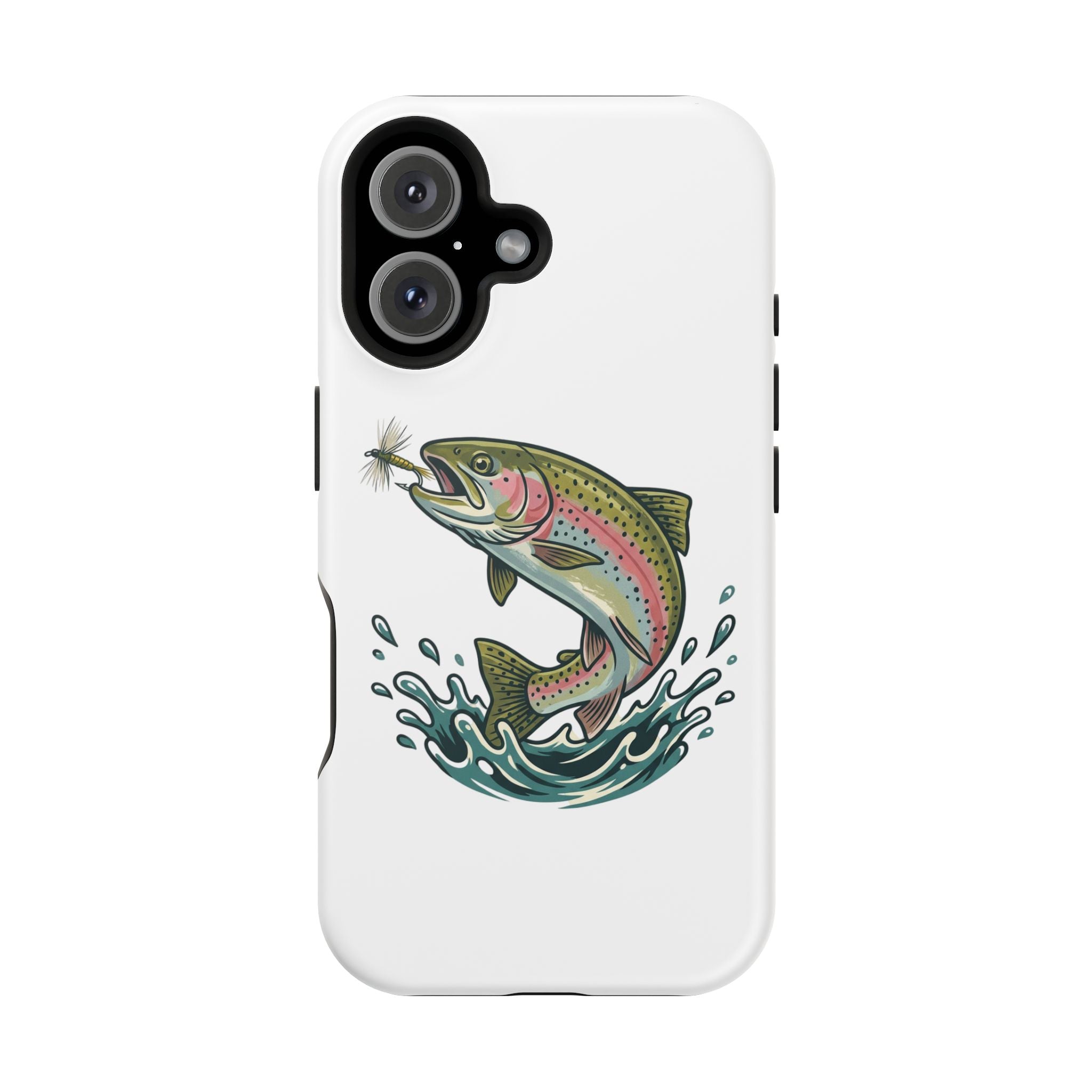 Fishing Rainbow Trout Phone Case – Magnetic Impact-Resistant Cover