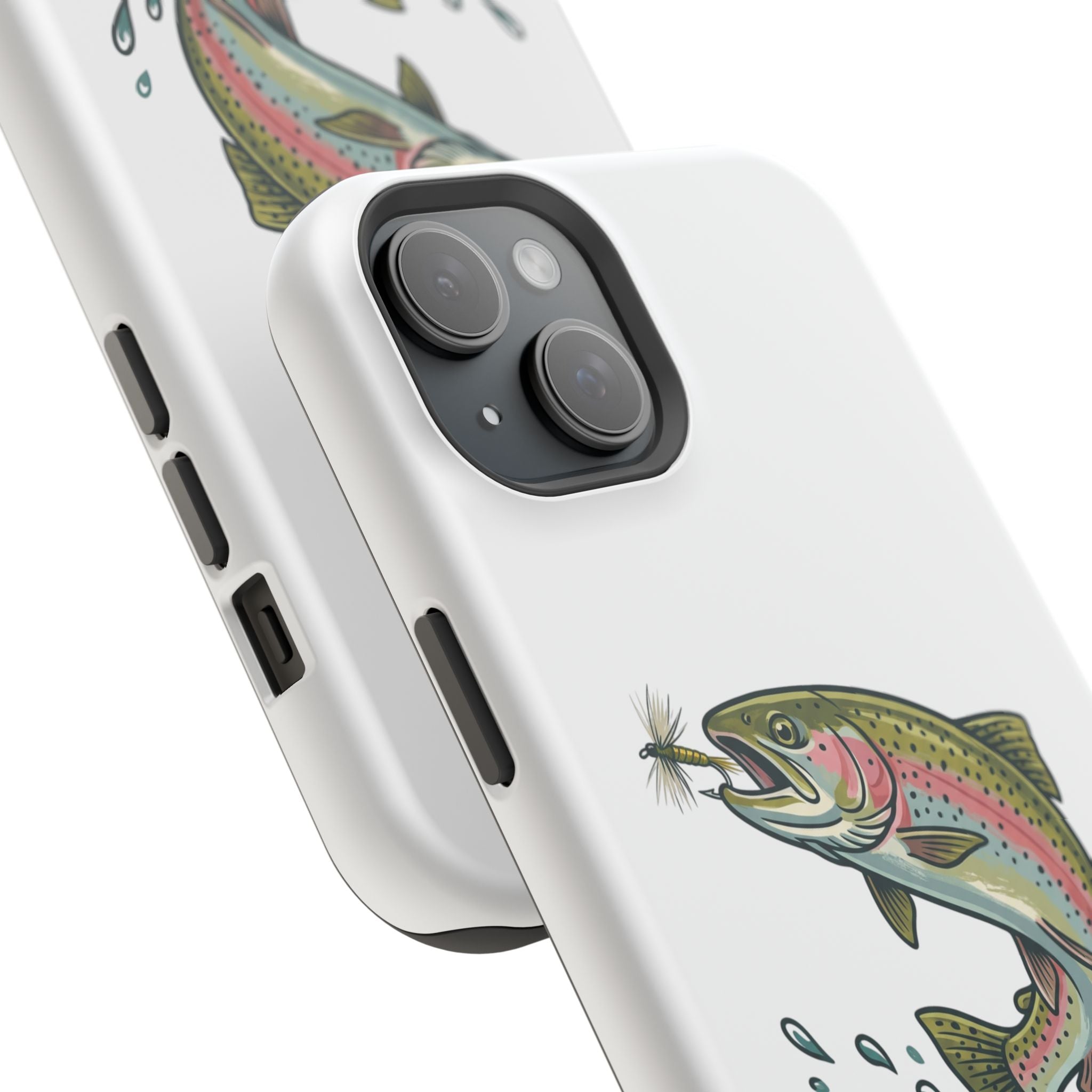 Fishing Rainbow Trout Phone Case – Magnetic Impact-Resistant Cover