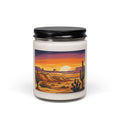 Desert Sunset Soy Candle — 9oz Scented Jar (Sunset Cactus Scenery)