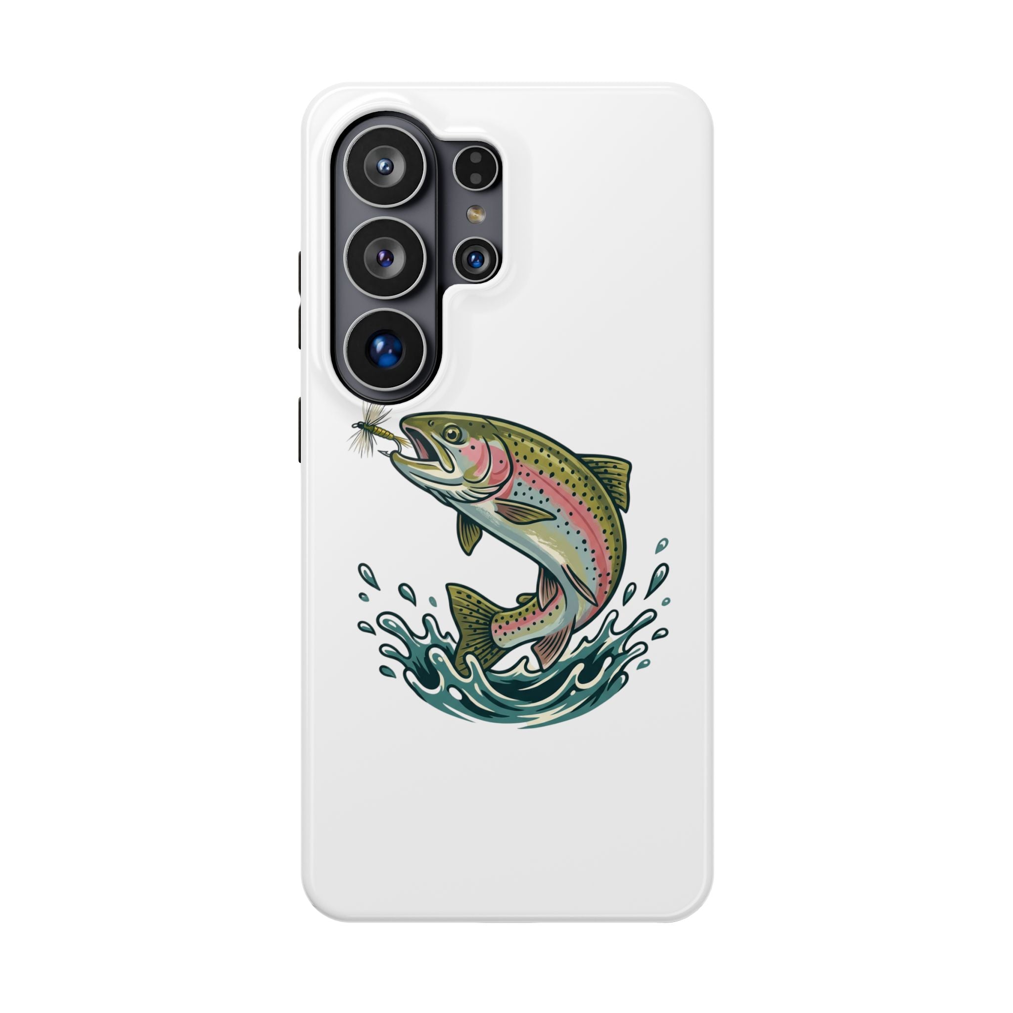 Fishing Rainbow Trout Phone Case – Magnetic Impact-Resistant Cover