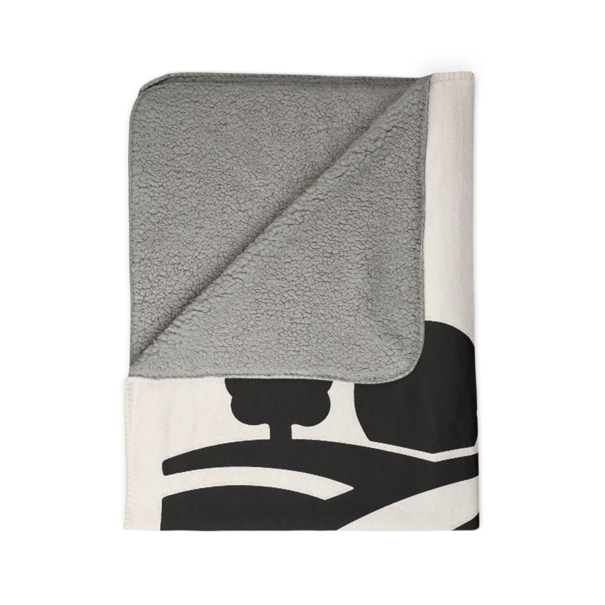 Red Bluff Outfitters Sherpa Blanket — Cozy Fleece Throw with Logo