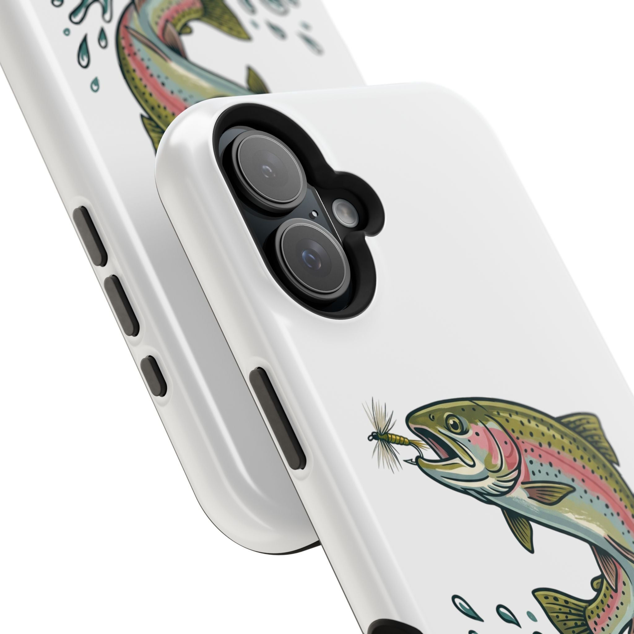 Fishing Rainbow Trout Phone Case – Magnetic Impact-Resistant Cover