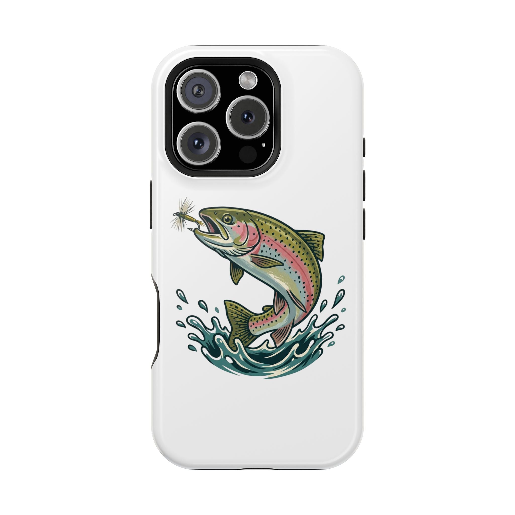 Fishing Rainbow Trout Phone Case – Magnetic Impact-Resistant Cover