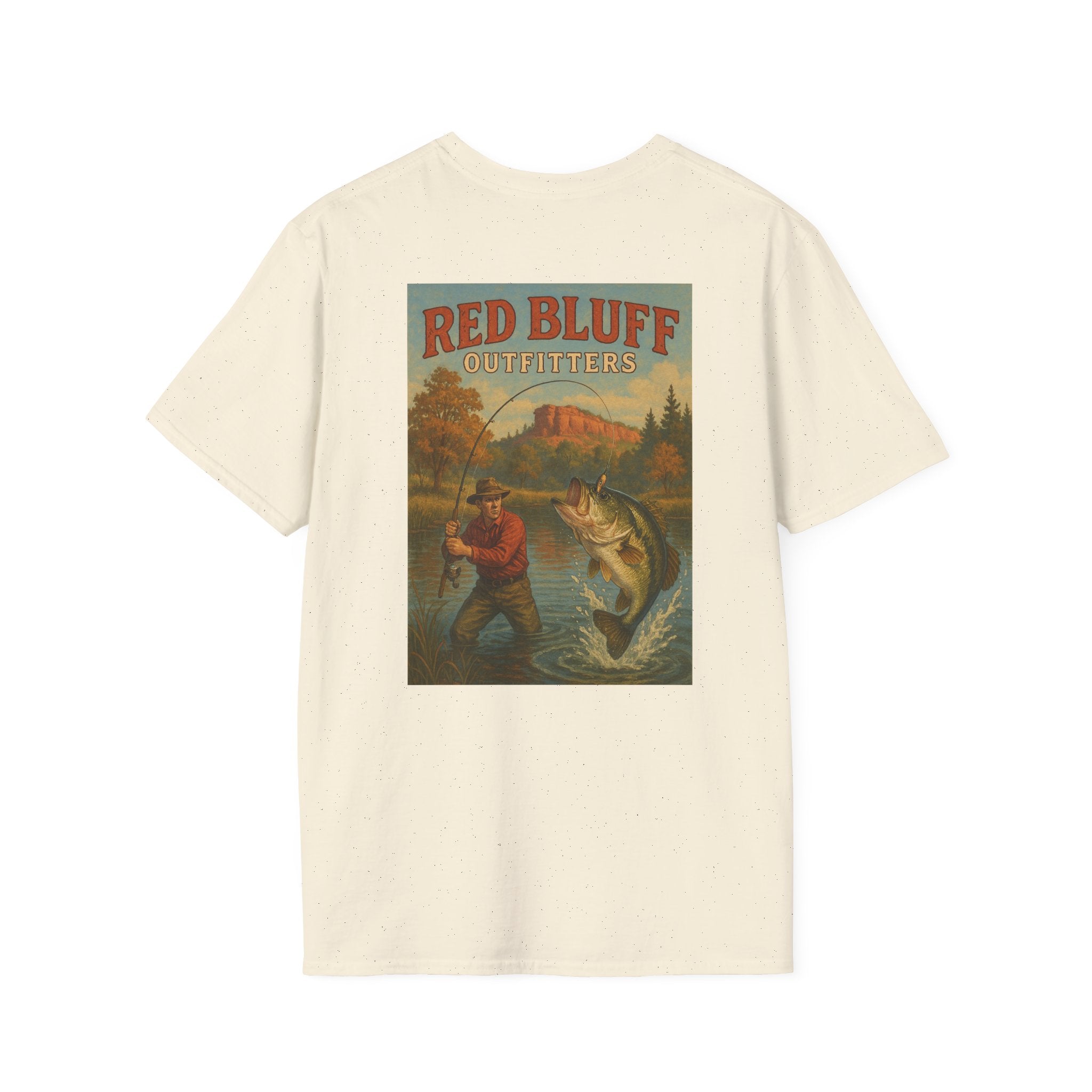 Red Bluff Outfitters Patch T‑Shirt — Retro Outdoor Logo Tee