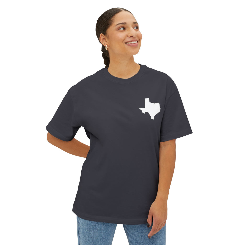 Longhorn Skull Texas Tee — Western Cowboy Oversized Boxy Shirt
