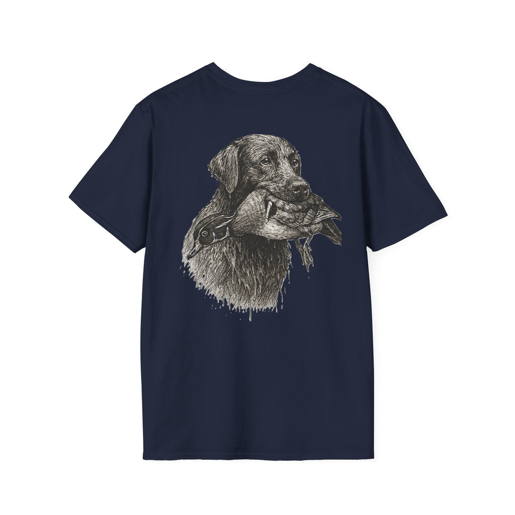 Lab Holding Wood Duck Tee