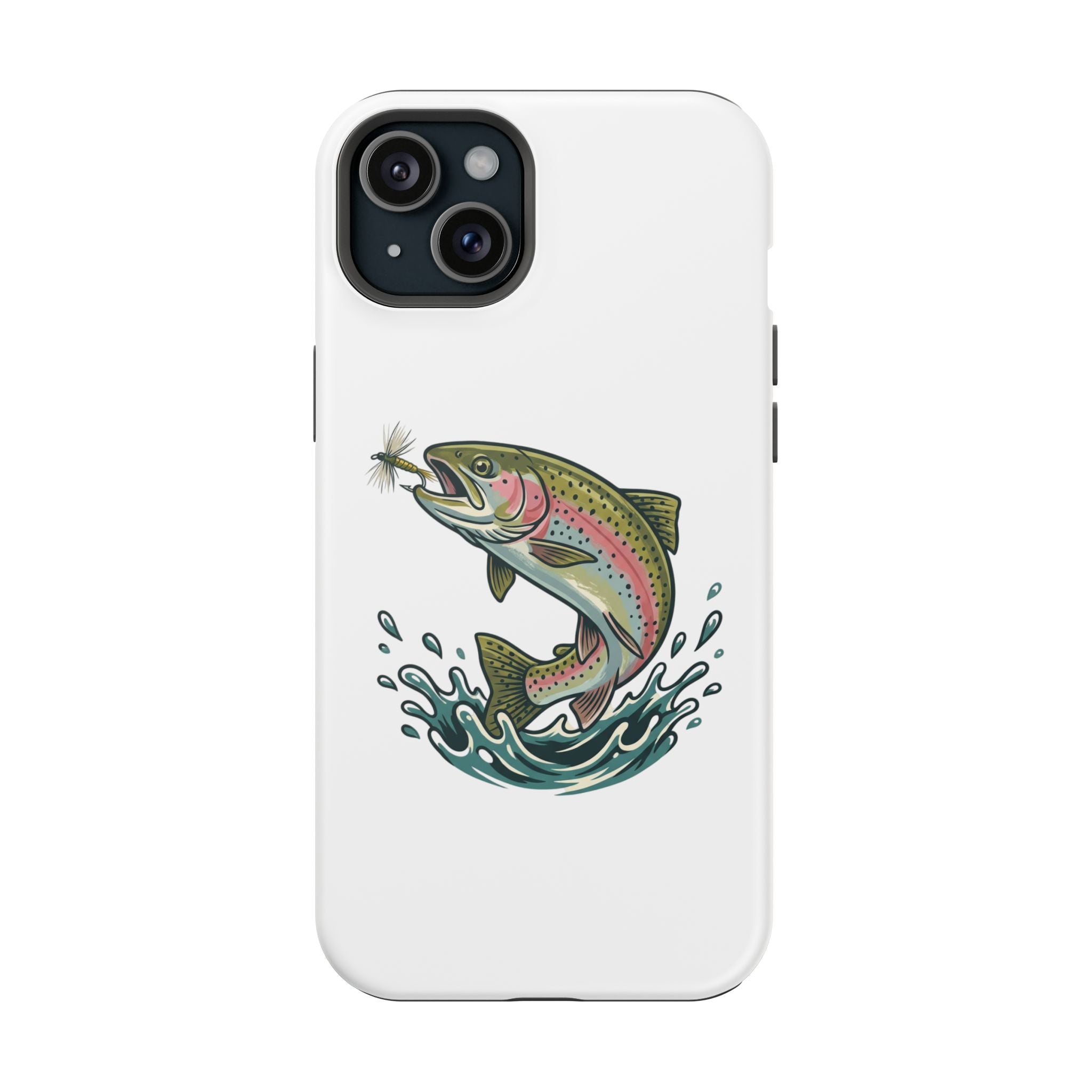 Fishing Rainbow Trout Phone Case – Magnetic Impact-Resistant Cover