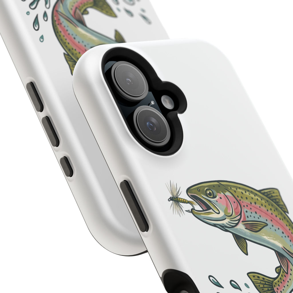 Fishing Rainbow Trout Phone Case – Magnetic Impact-Resistant Cover