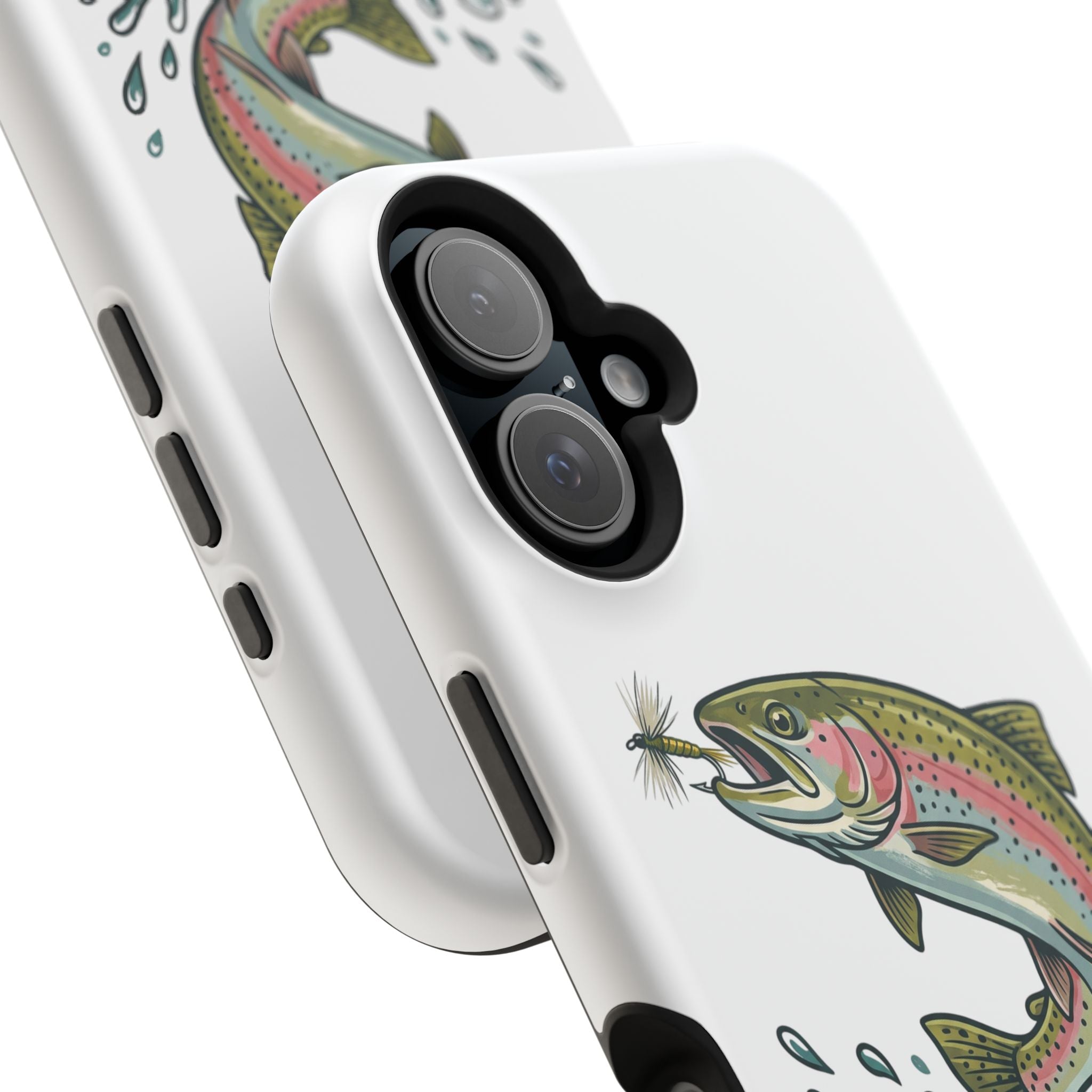 Fishing Rainbow Trout Phone Case – Magnetic Impact-Resistant Cover