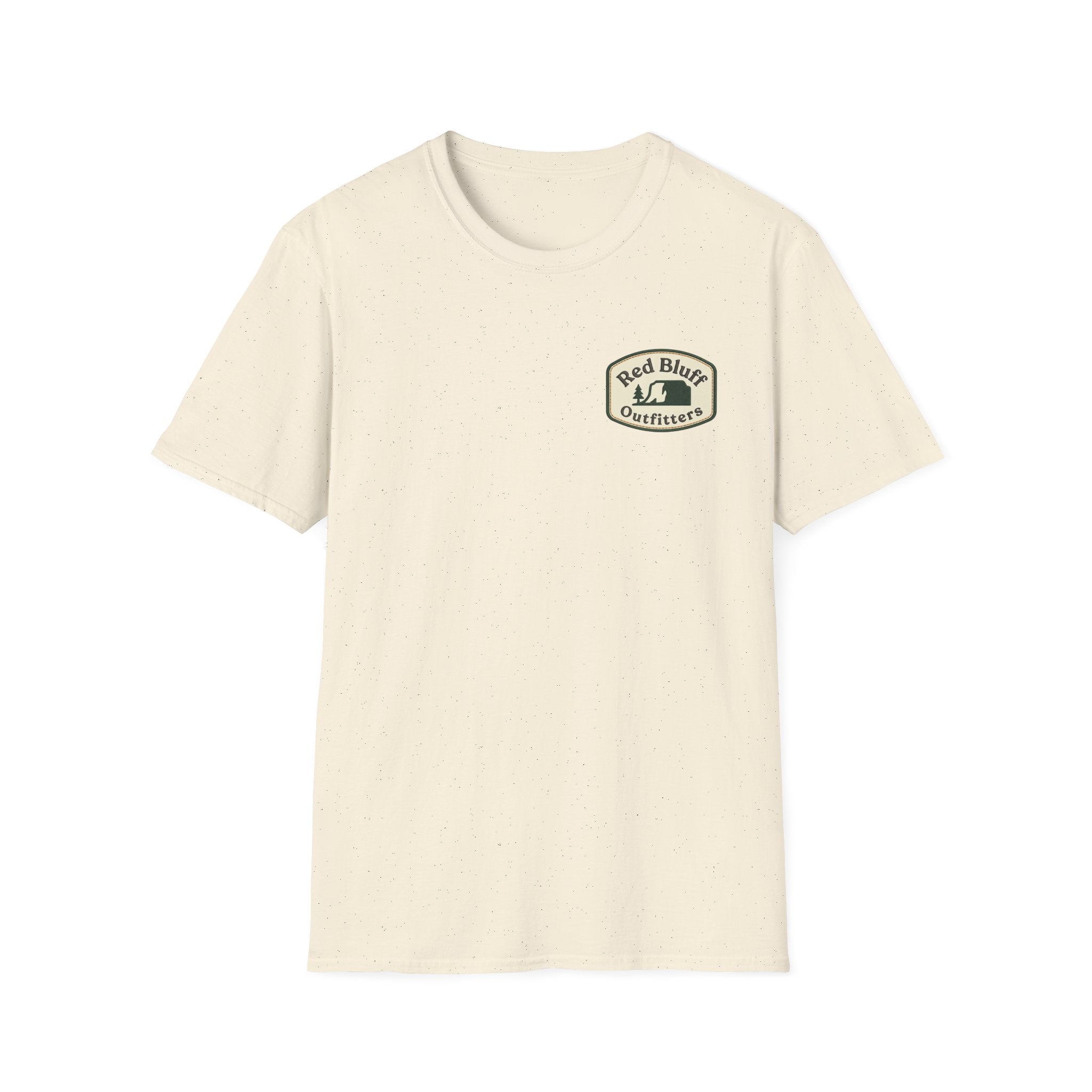Red Bluff Outfitters Patch T‑Shirt — Retro Outdoor Logo Tee