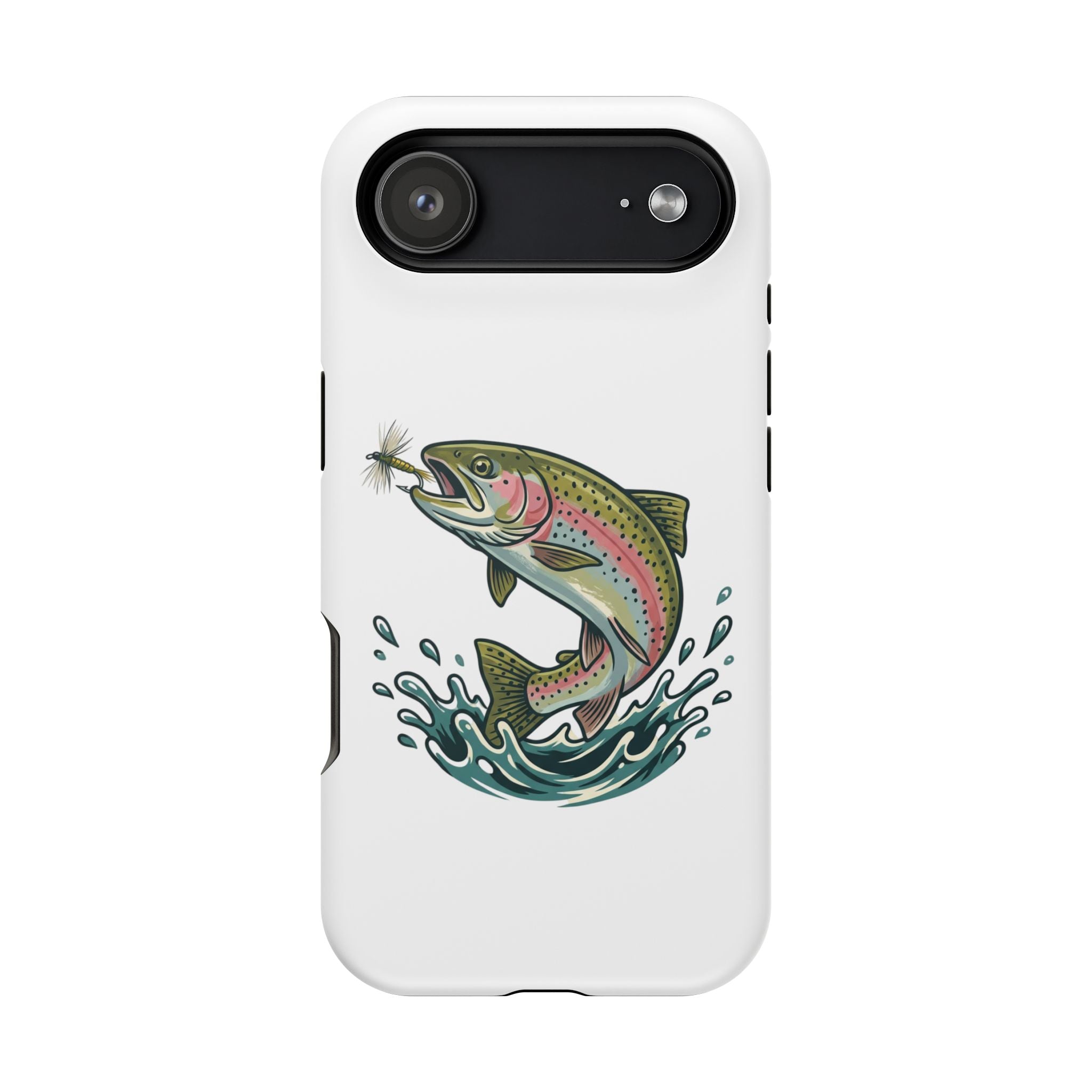 Fishing Rainbow Trout Phone Case – Magnetic Impact-Resistant Cover