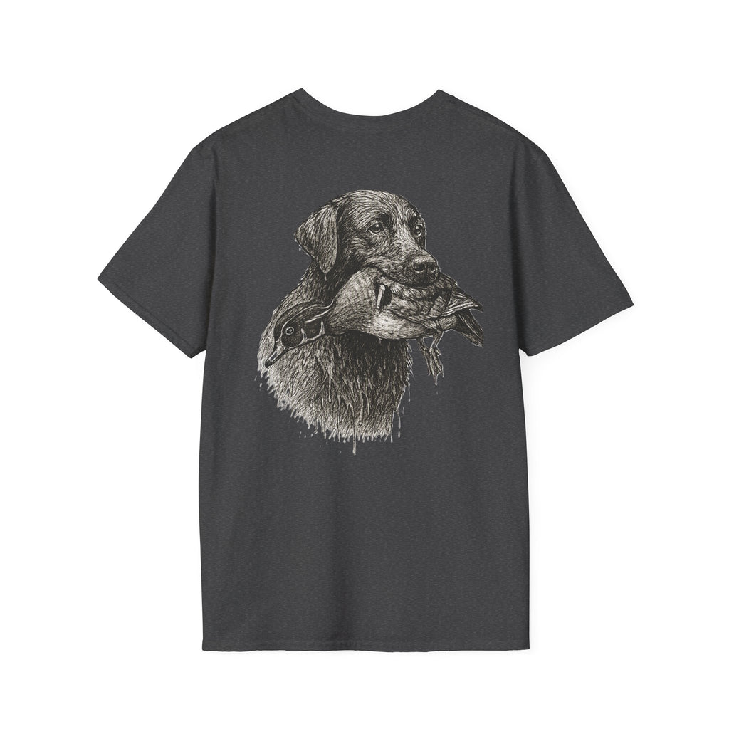 Lab Holding Wood Duck Tee