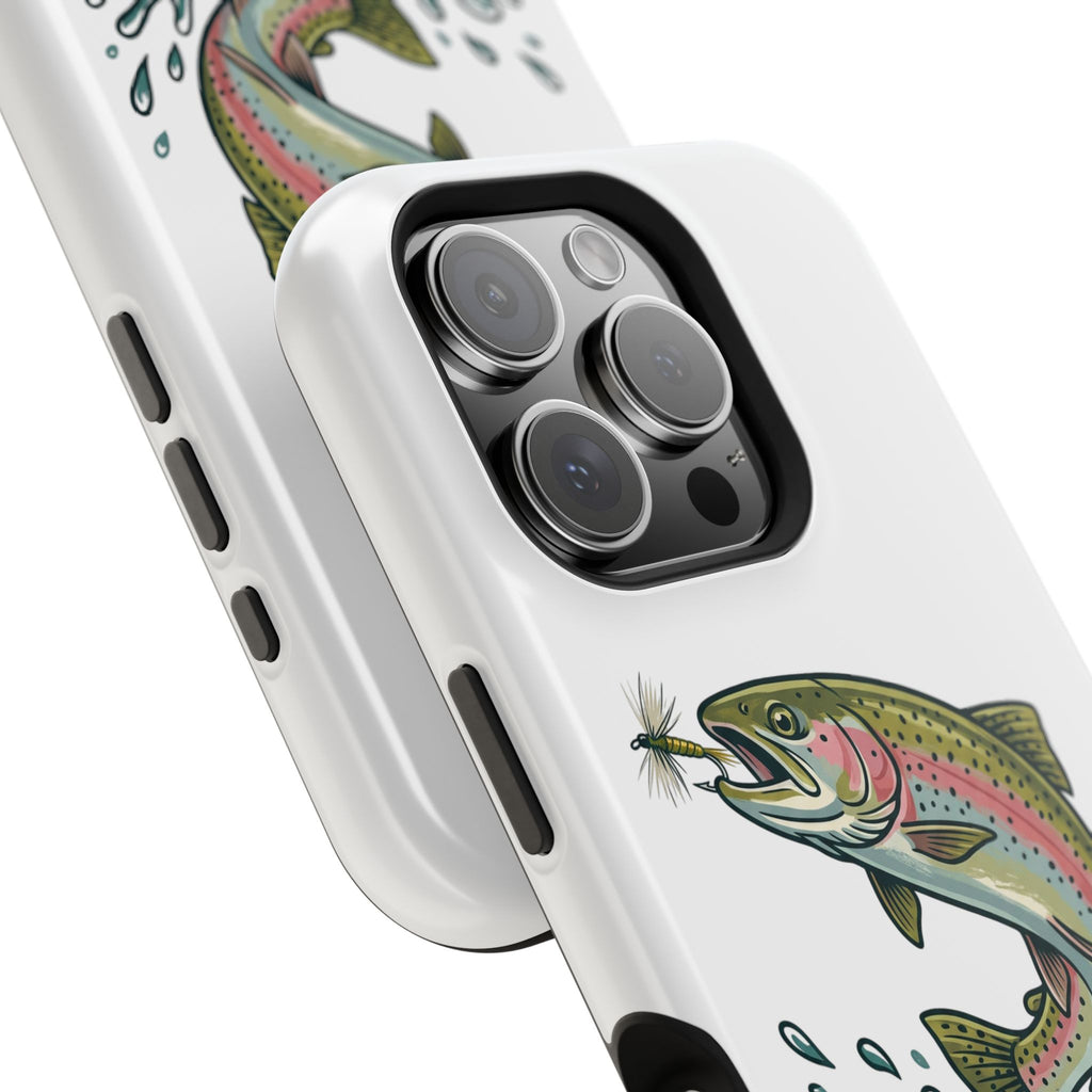 Fishing Rainbow Trout Phone Case – Magnetic Impact-Resistant Cover