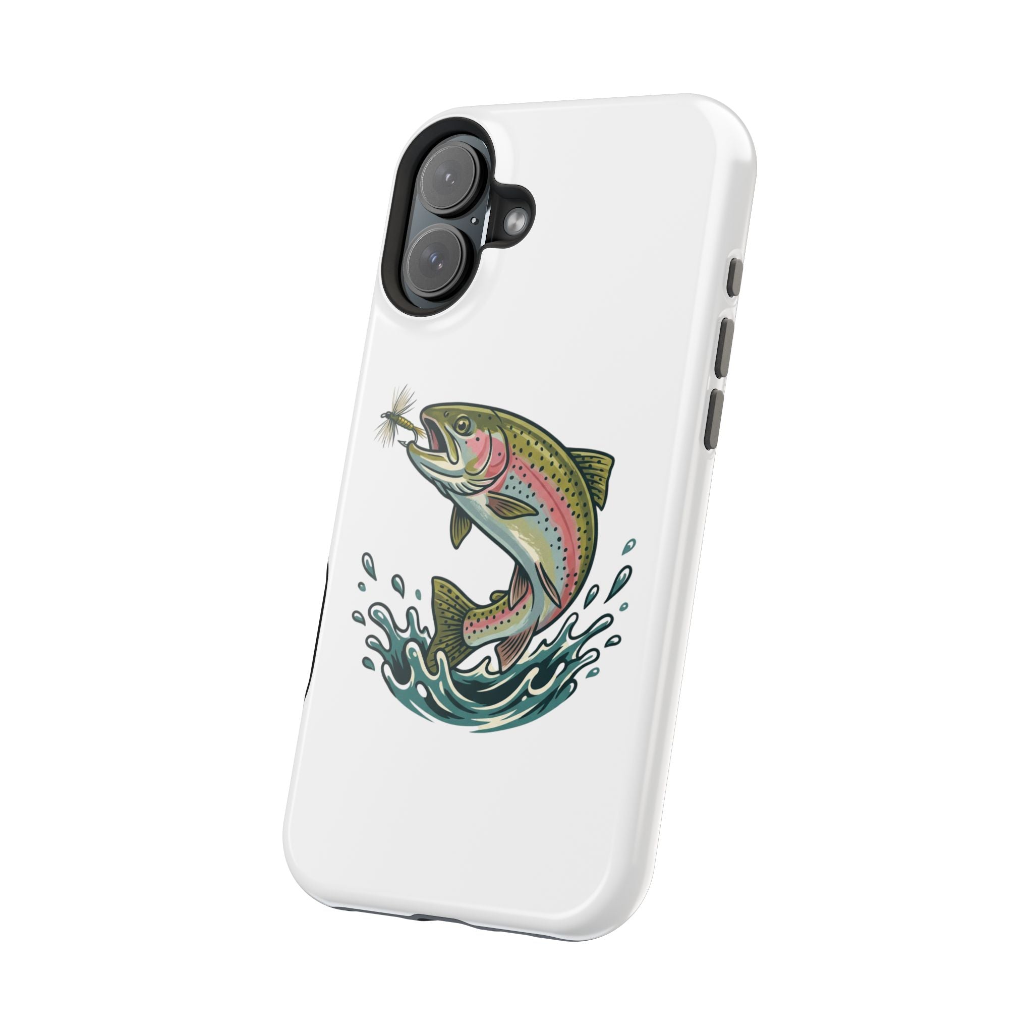 Fishing Rainbow Trout Phone Case – Magnetic Impact-Resistant Cover