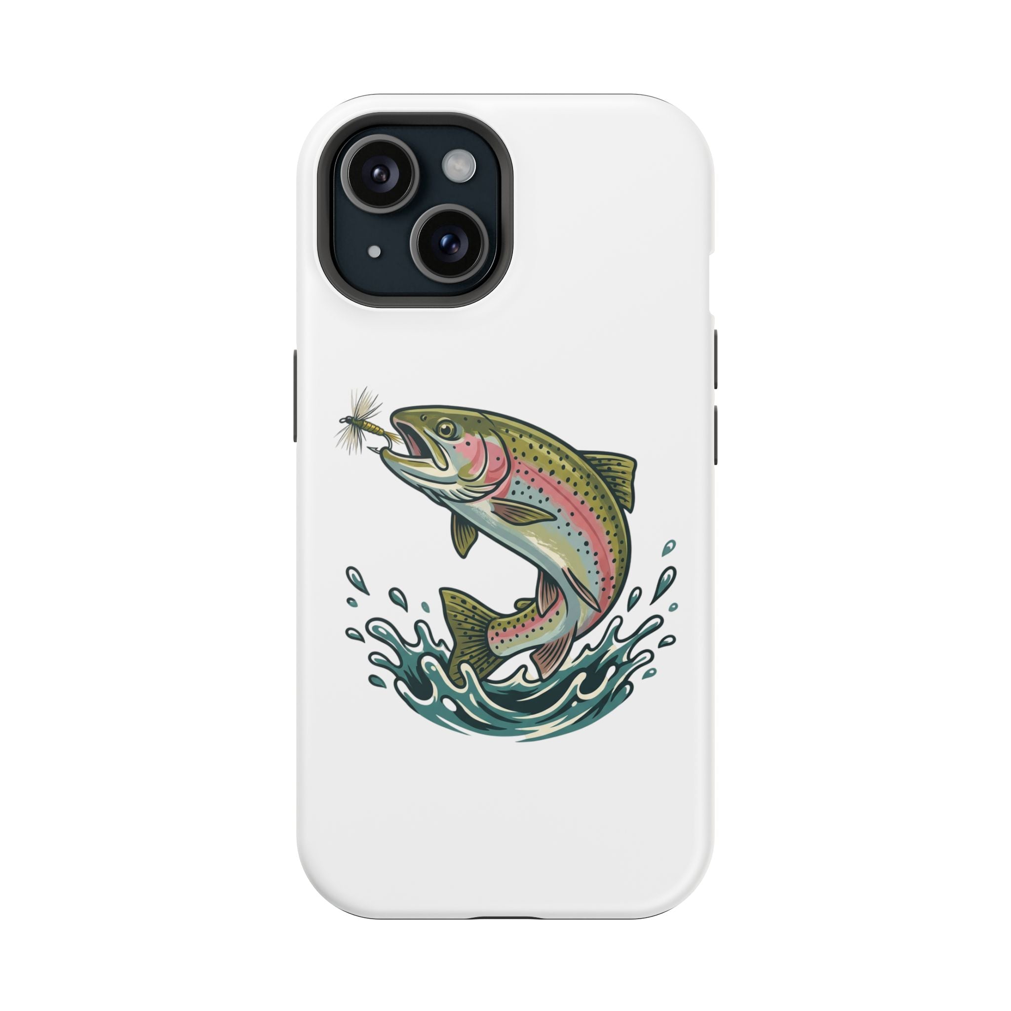 Fishing Rainbow Trout Phone Case – Magnetic Impact-Resistant Cover