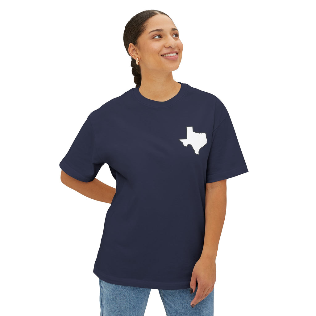 Longhorn Skull Texas Tee — Western Cowboy Oversized Boxy Shirt