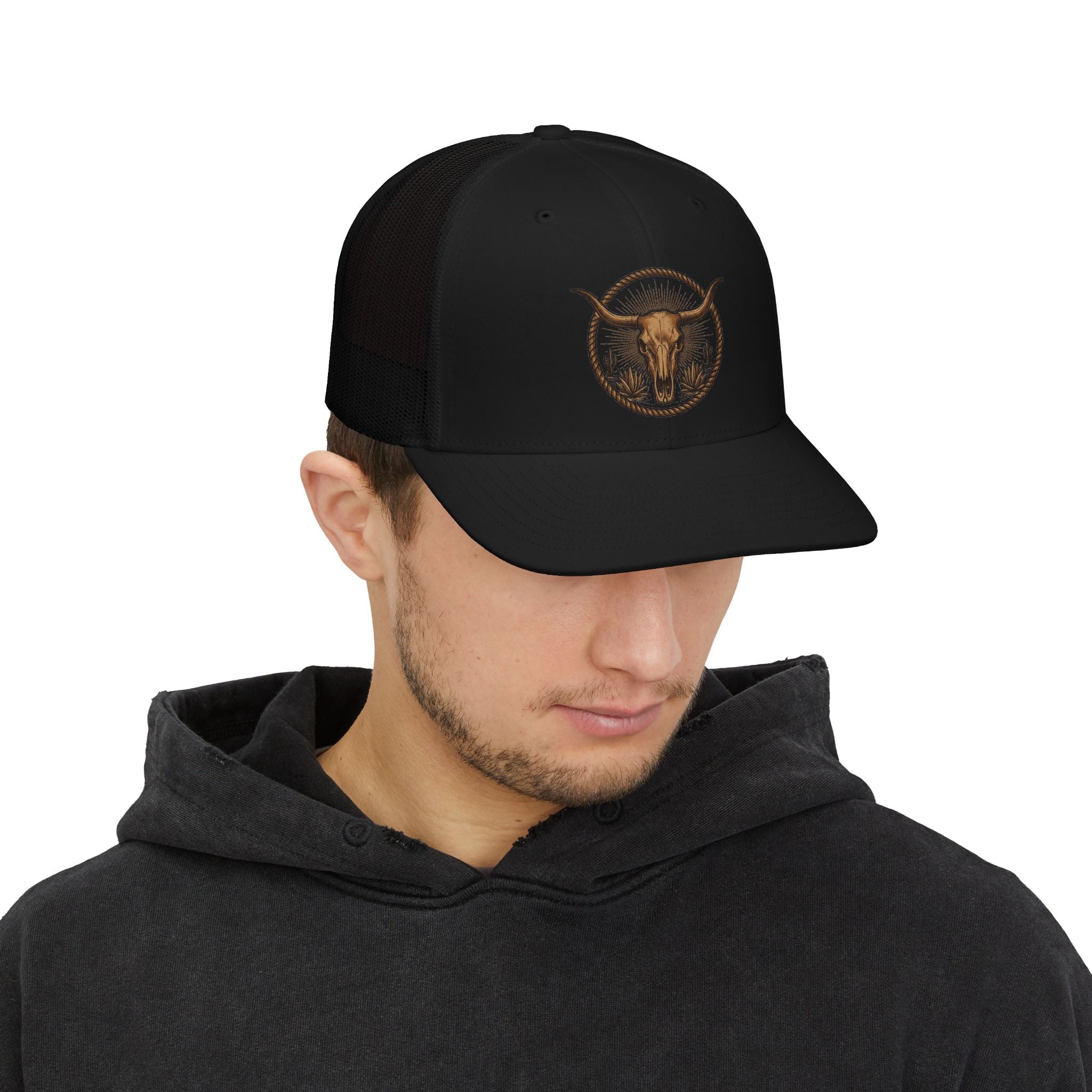 Longhorn Snapback Trucker Cap