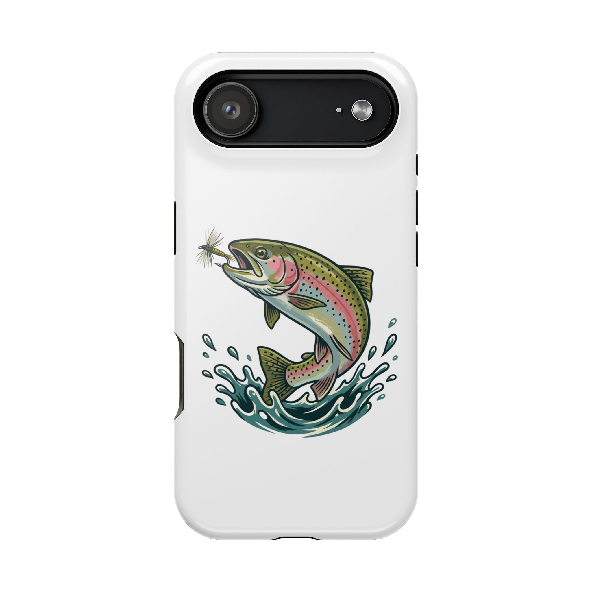 Fishing Rainbow Trout Phone Case – Magnetic Impact-Resistant Cover