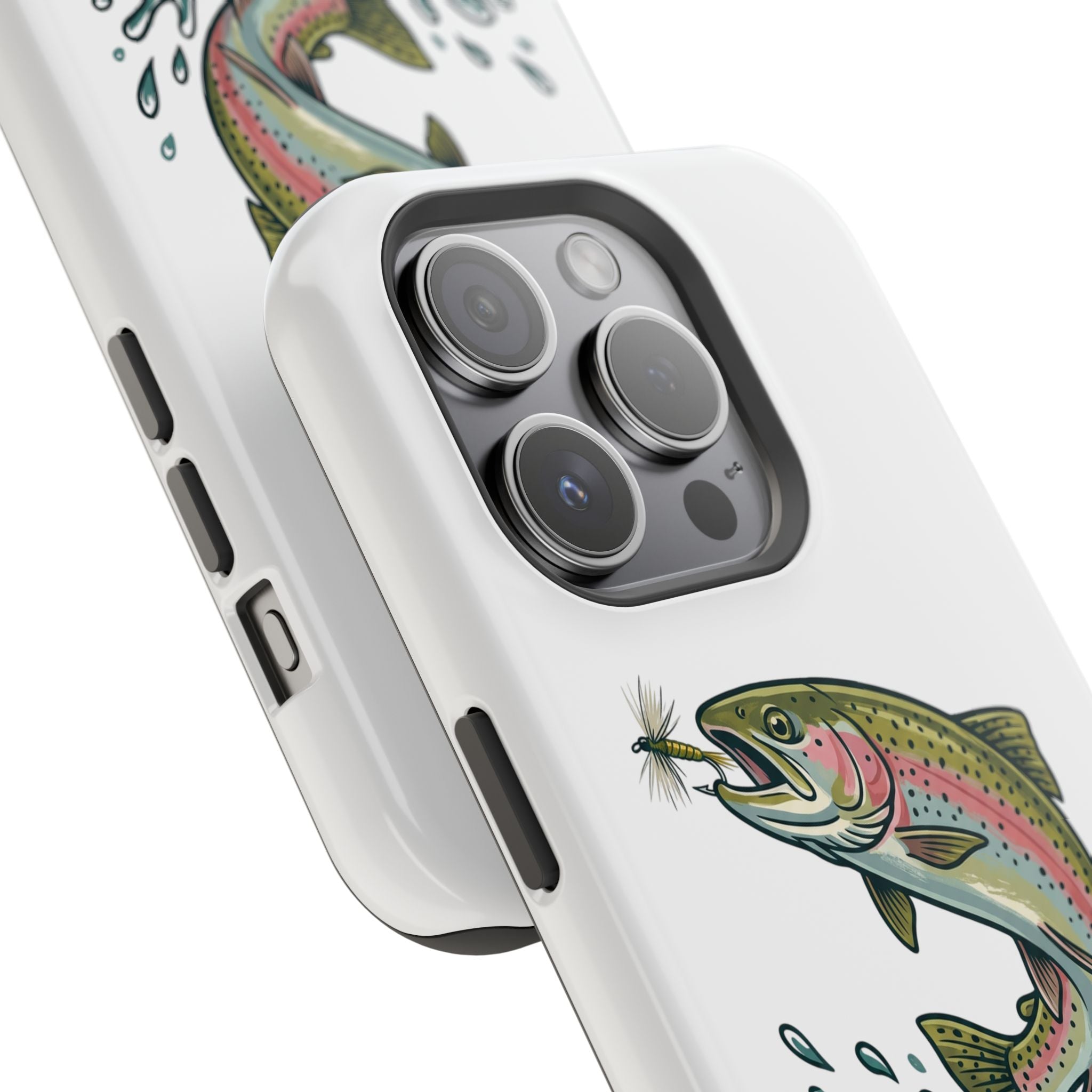 Fishing Rainbow Trout Phone Case – Magnetic Impact-Resistant Cover