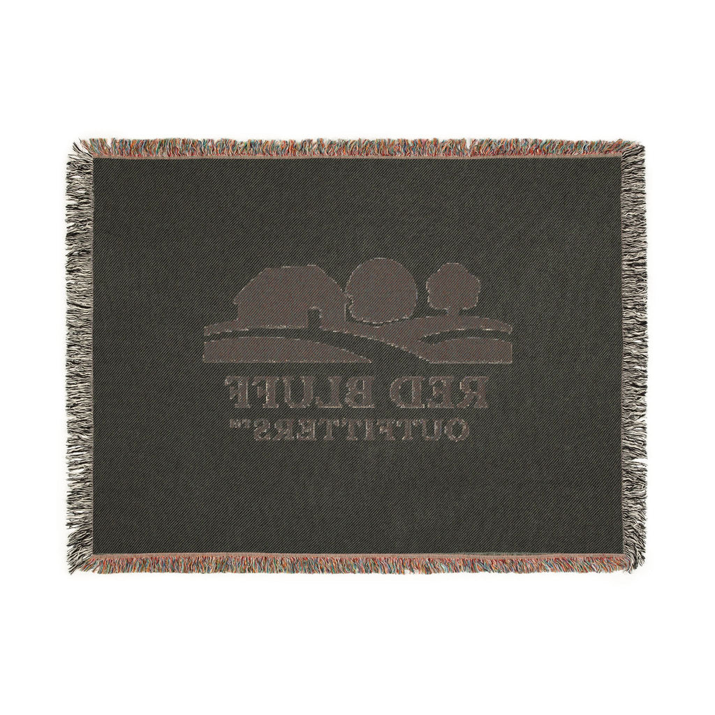 Woven Blanket — Red Bluff Outfitters Farm Logo Throw