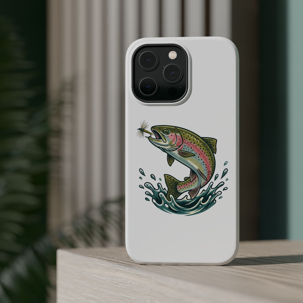 Fishing Rainbow Trout Phone Case – Magnetic Impact-Resistant Cover