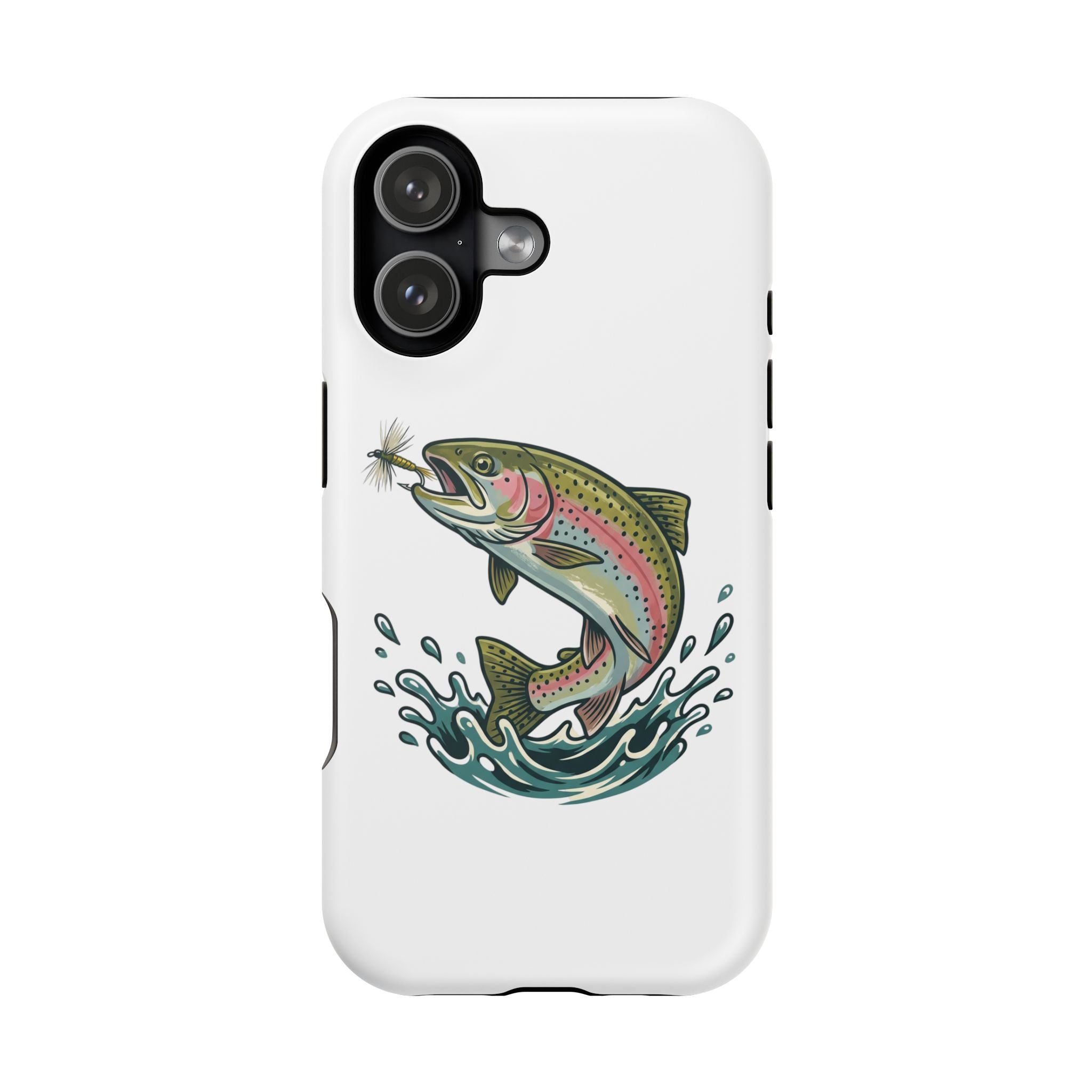 Fishing Rainbow Trout Phone Case – Magnetic Impact-Resistant Cover