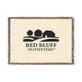 Woven Blanket — Red Bluff Outfitters Farm Logo Throw