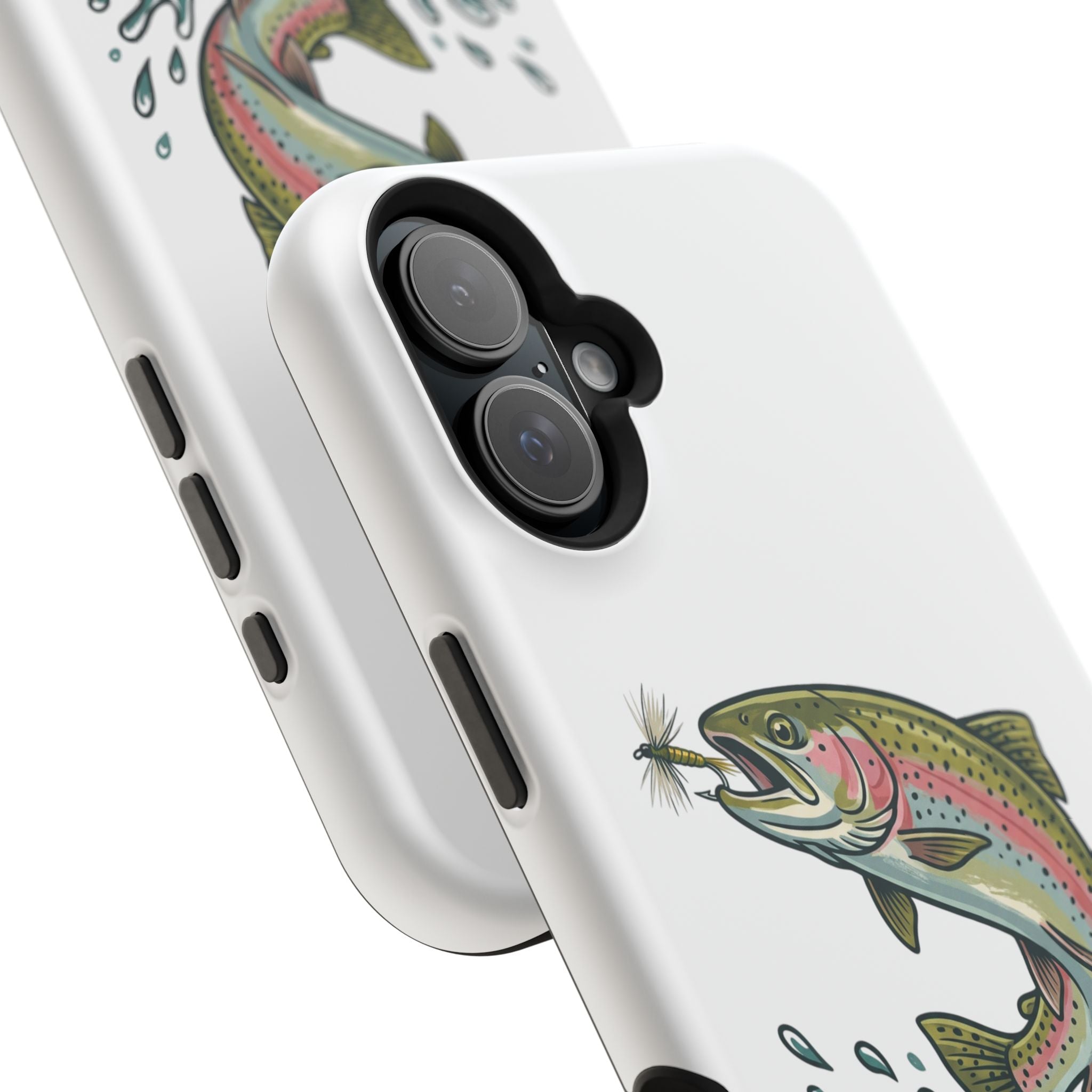 Fishing Rainbow Trout Phone Case – Magnetic Impact-Resistant Cover