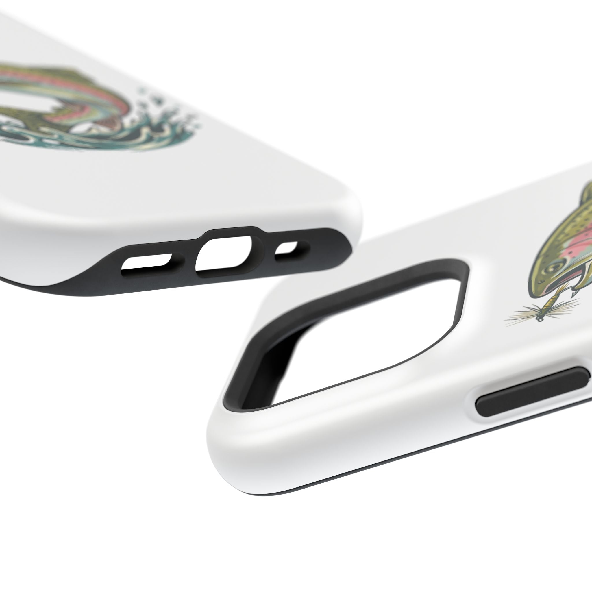 Fishing Rainbow Trout Phone Case – Magnetic Impact-Resistant Cover