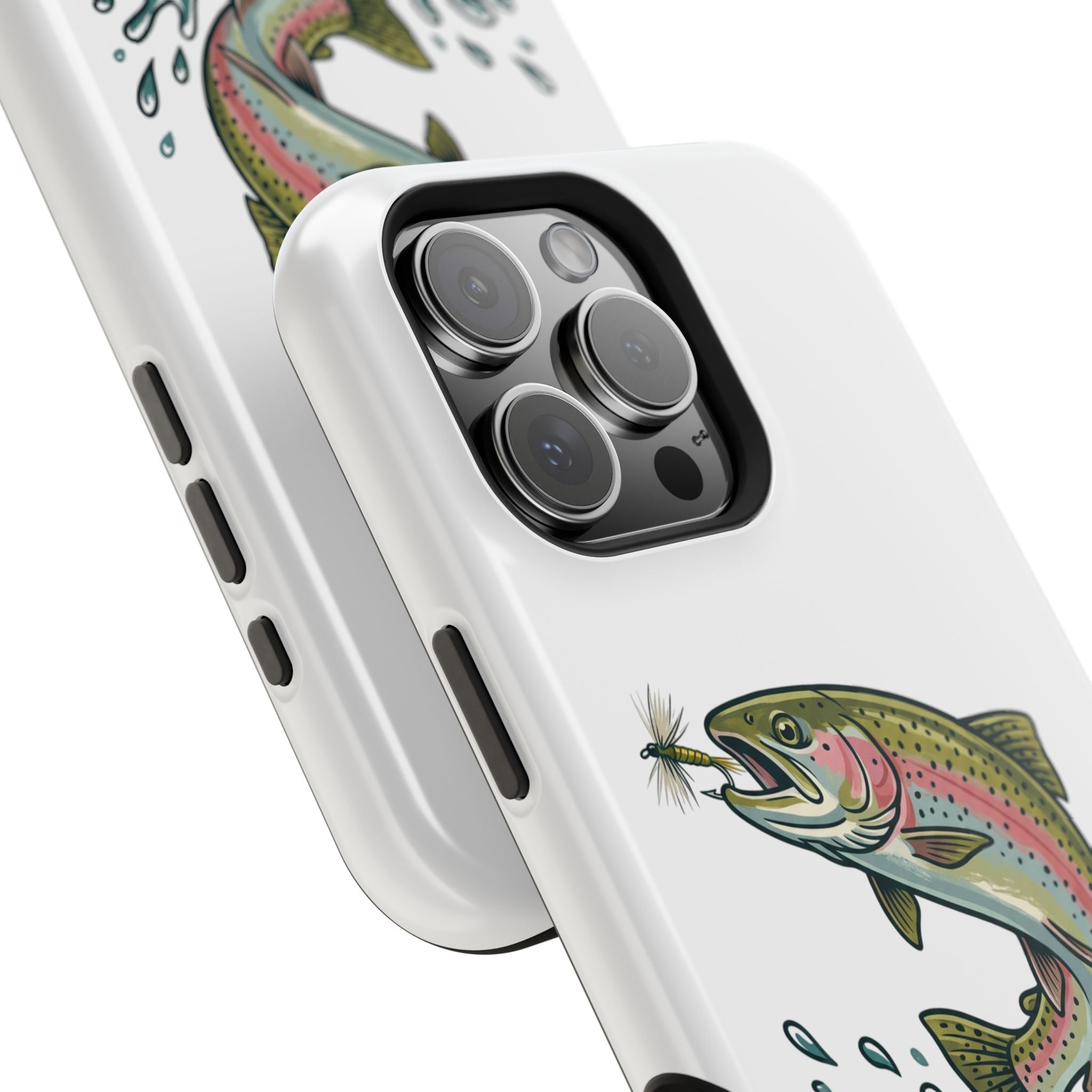 Fishing Rainbow Trout Phone Case – Magnetic Impact-Resistant Cover