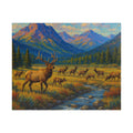 Mountain Elk Landscape Puzzle — Scenic Wildlife Jigsaw (110–1014 pcs)