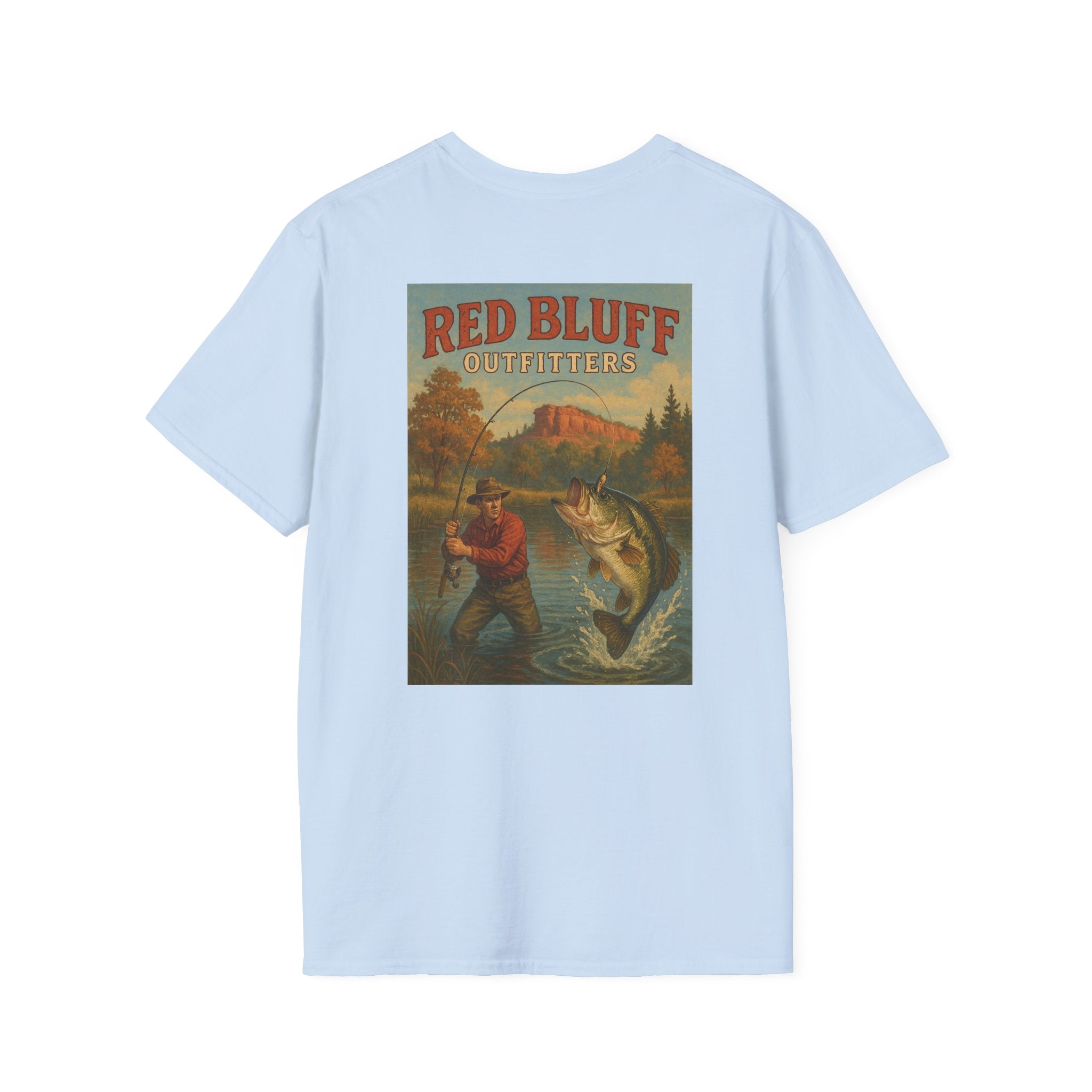 Red Bluff Outfitters Patch T‑Shirt — Retro Outdoor Logo Tee